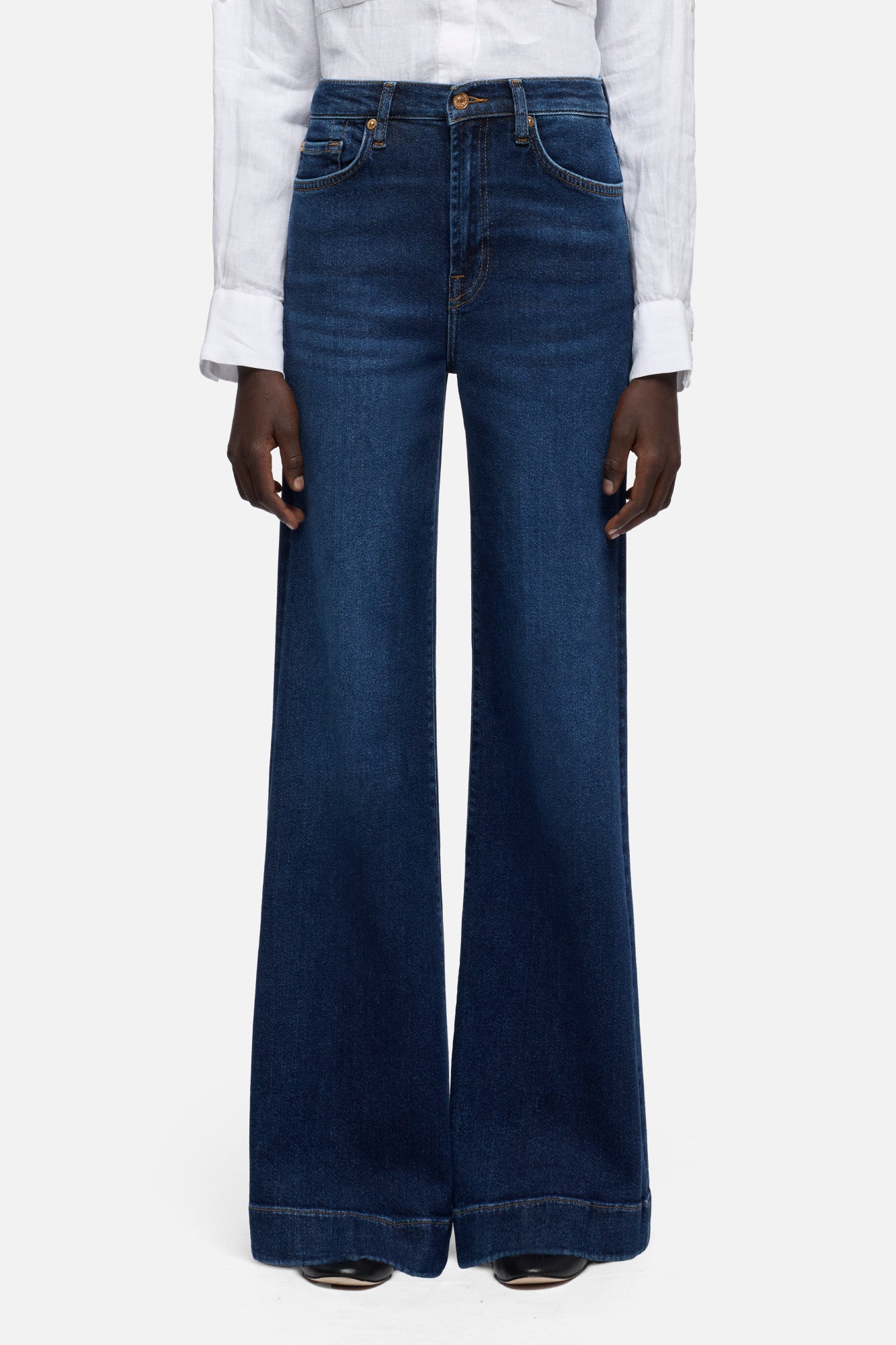 7-for-all-mankind-modern-dojo-luxe-vintage-blue-vibe-damen-flare-jeans image 3