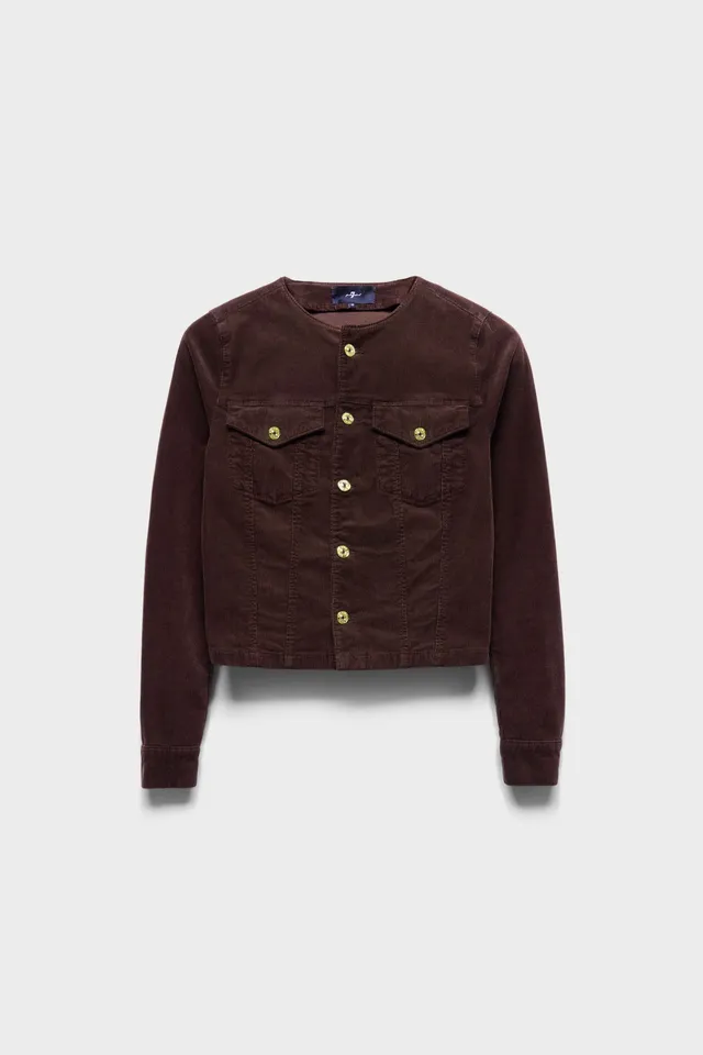 7-for-all-mankind-vicky-jacket-damen-cordjacke-coffee-bean image 1