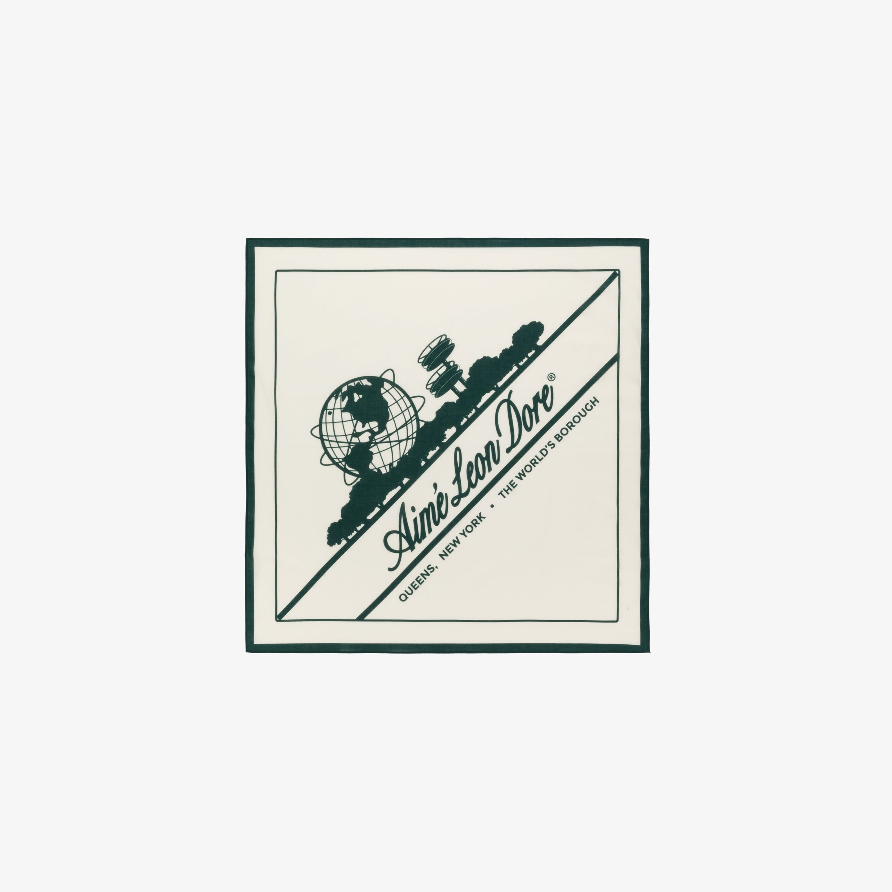 aim-leon-dore-unisphere-bandana-tuch-wei-gr-n image 1