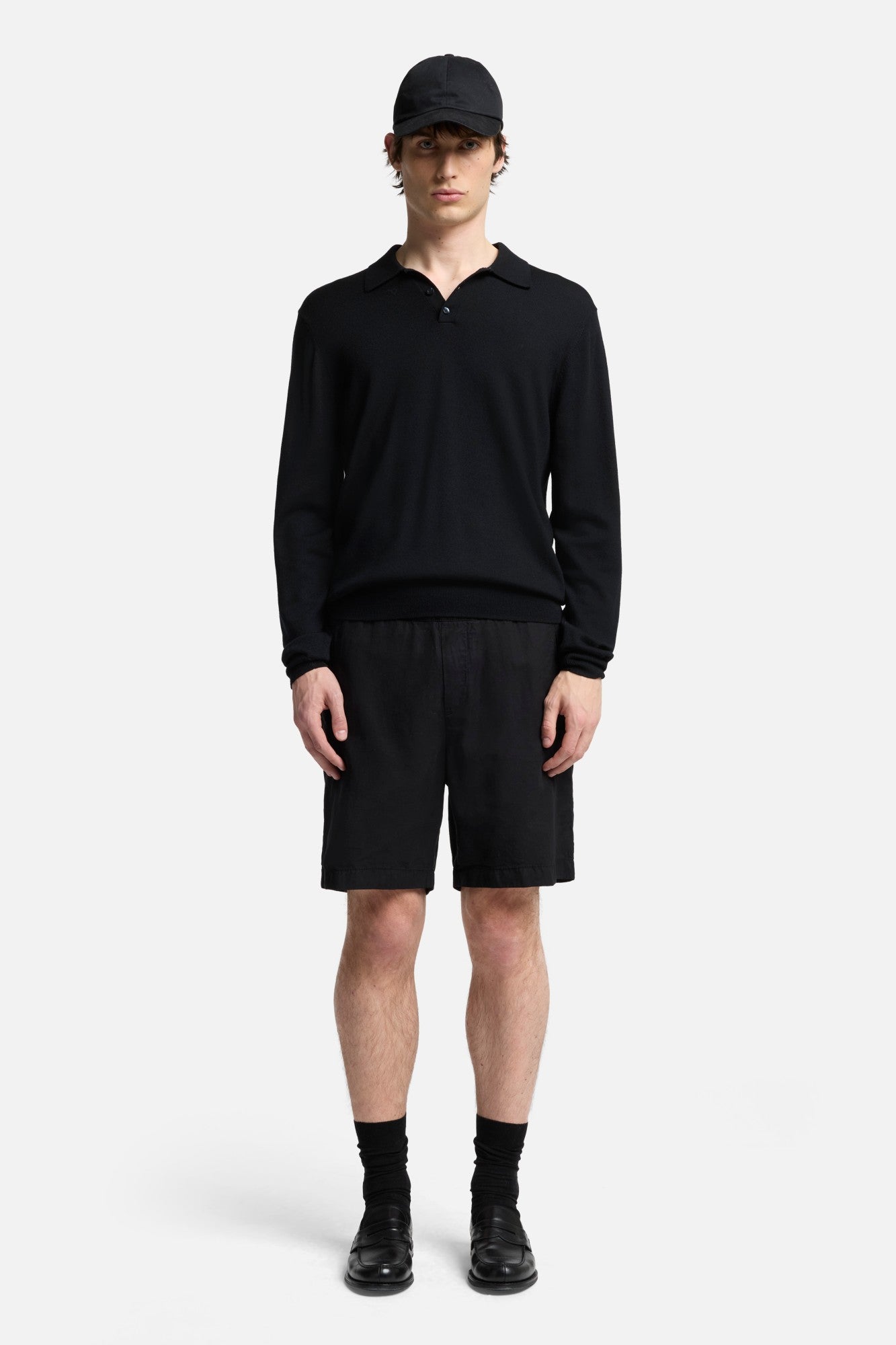 7-for-all-mankind-linen-blend-jogger-shorts-schwarz image 2