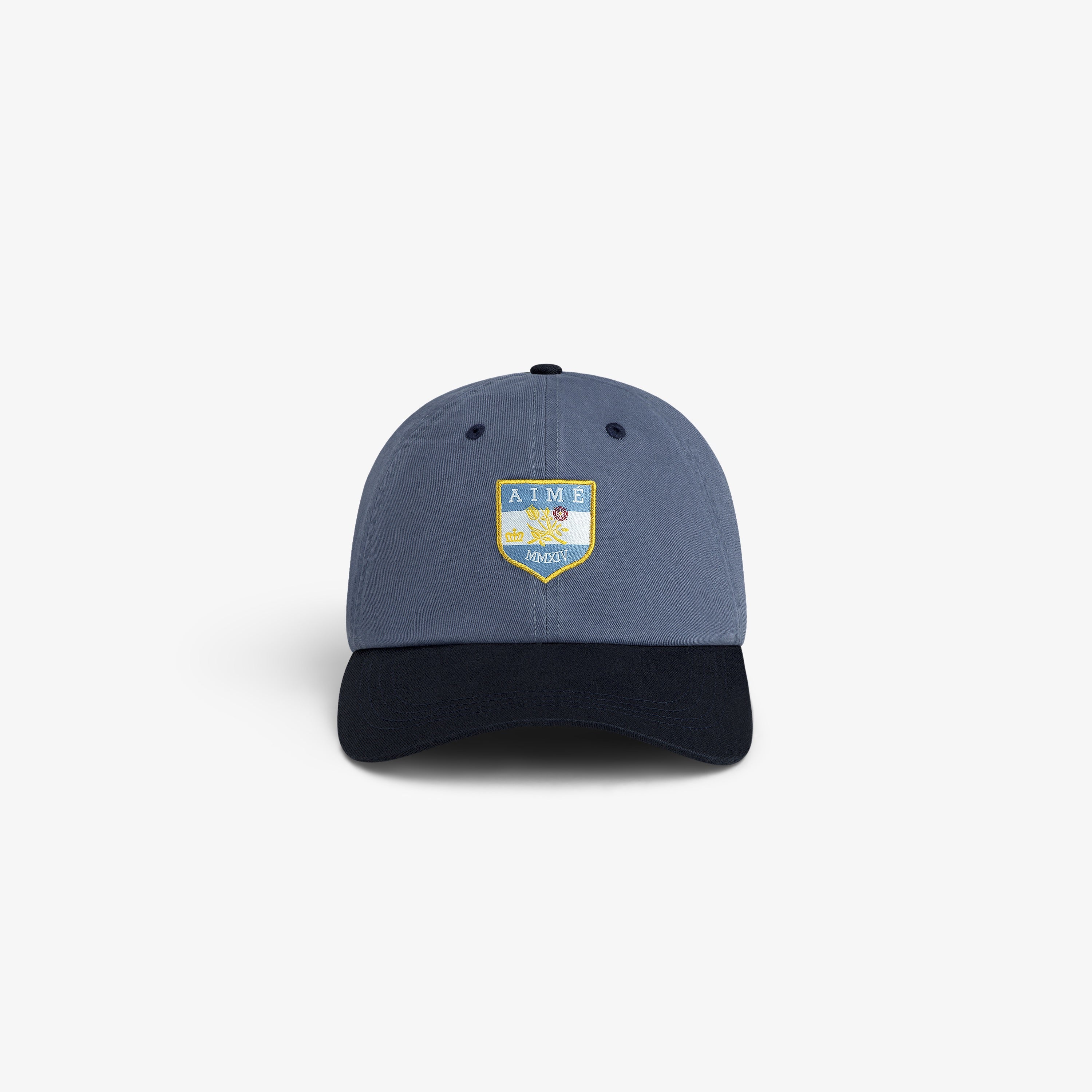 aim-leon-dore-crest-shield-hat-blue-strapback image 1