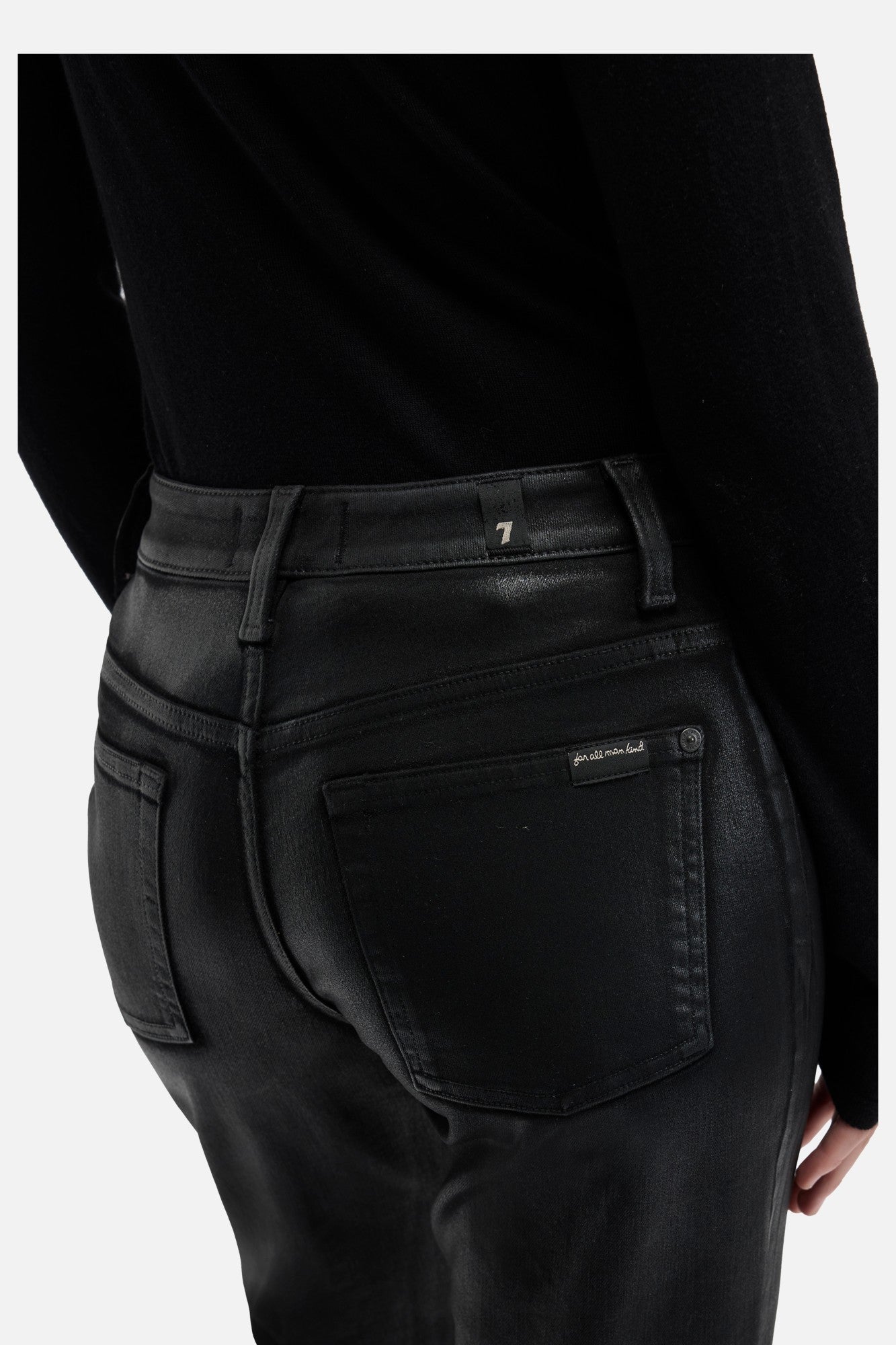 7-for-all-mankind-calie-straight-coated-jeans-damen-schwarz image 4