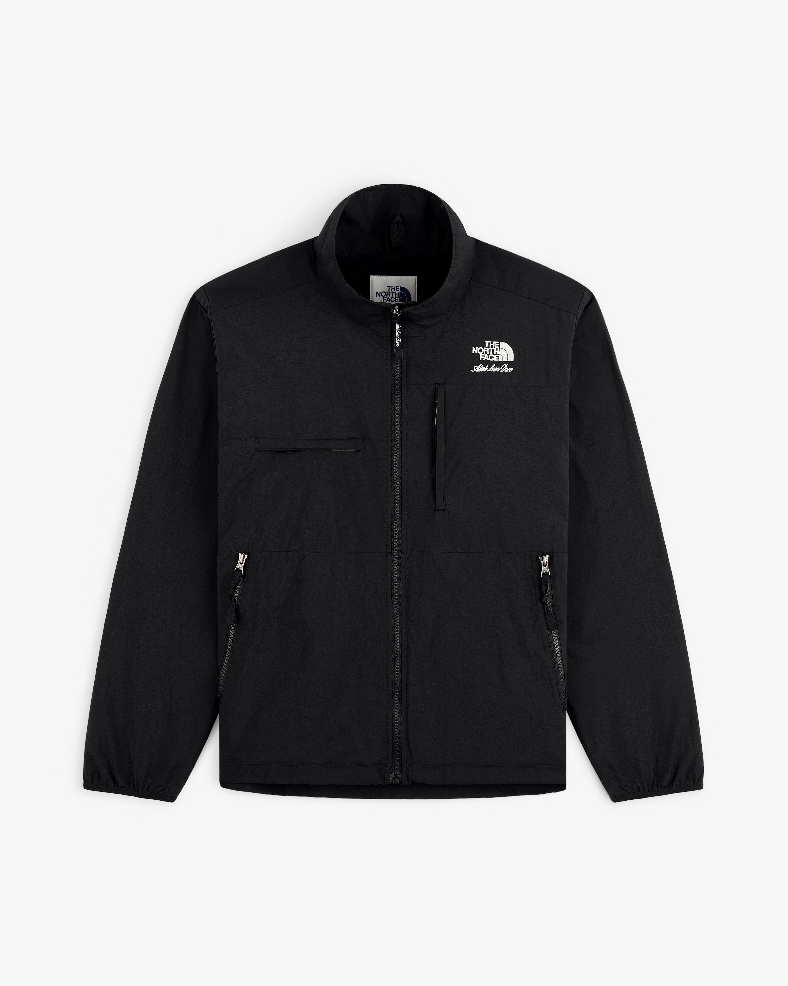 aim-leon-dore-x-the-north-face-nylon-denali-jacke-schwarz image 2