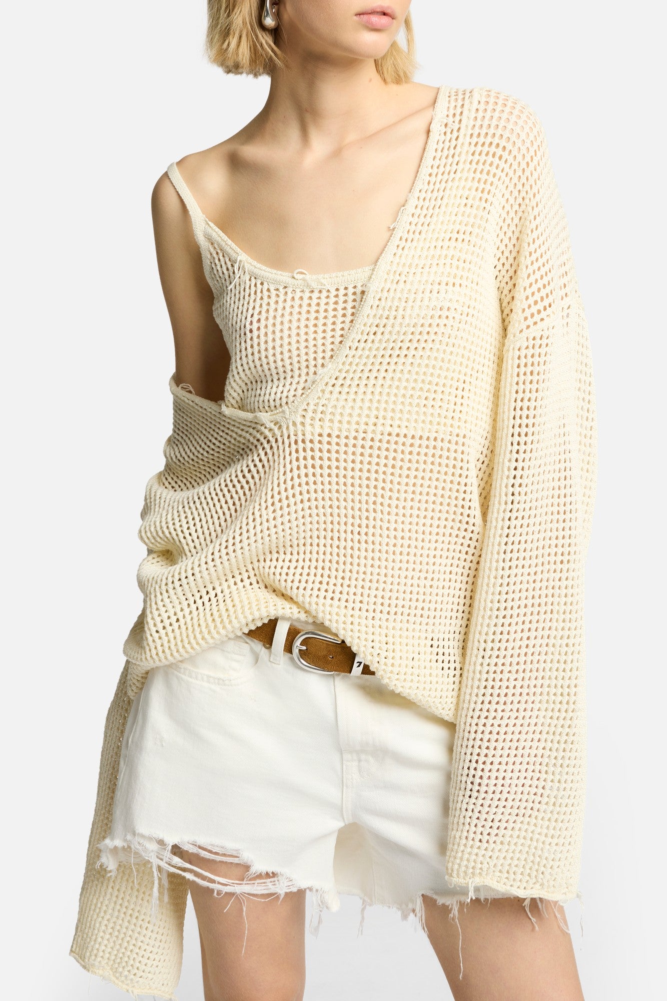 7-for-all-mankind-deep-v-neck-open-knit-pullover-ecru-damen-pullover image 4