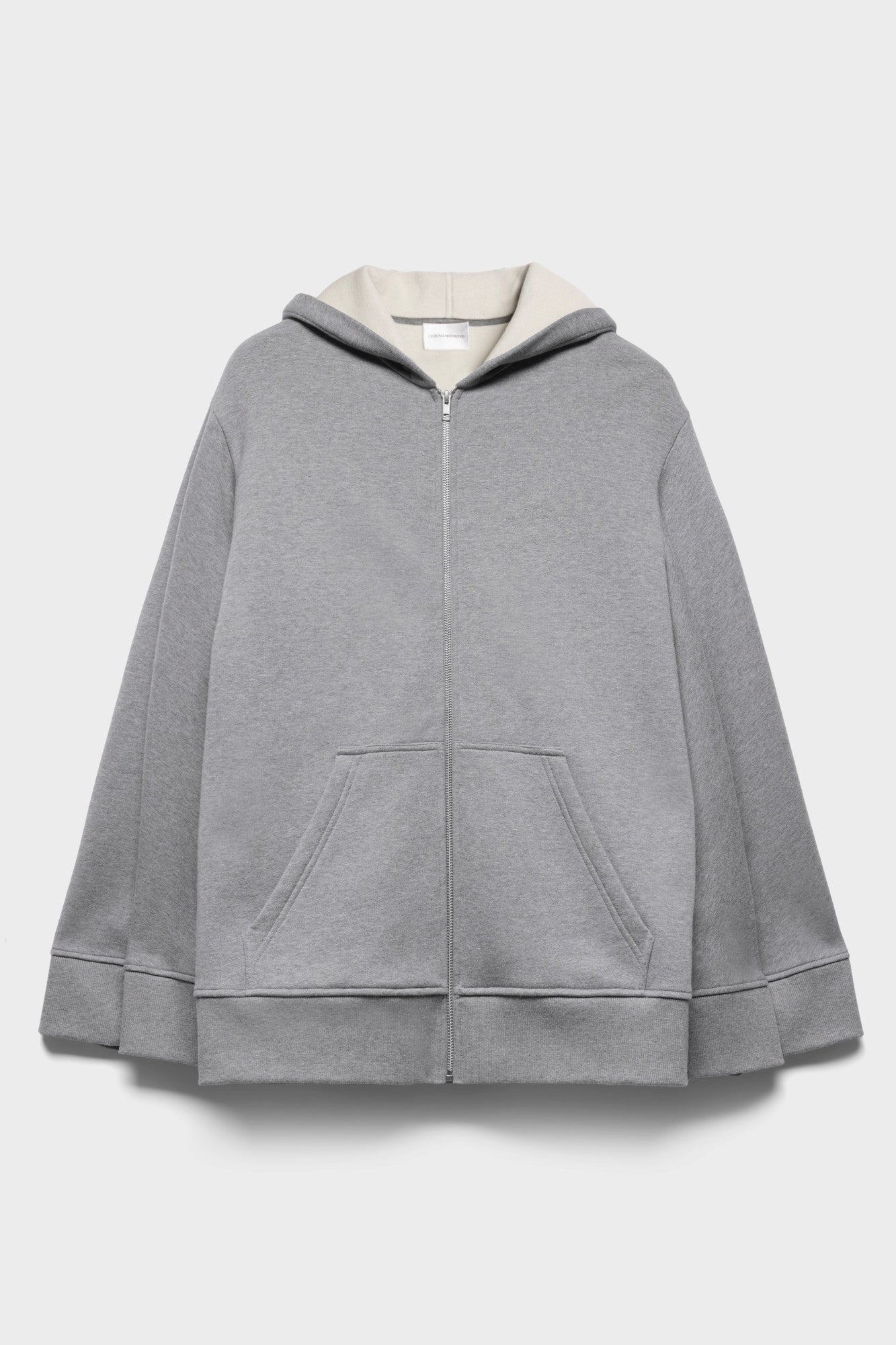 7-for-all-mankind-oversize-zip-hoodie-ash-damen image 1