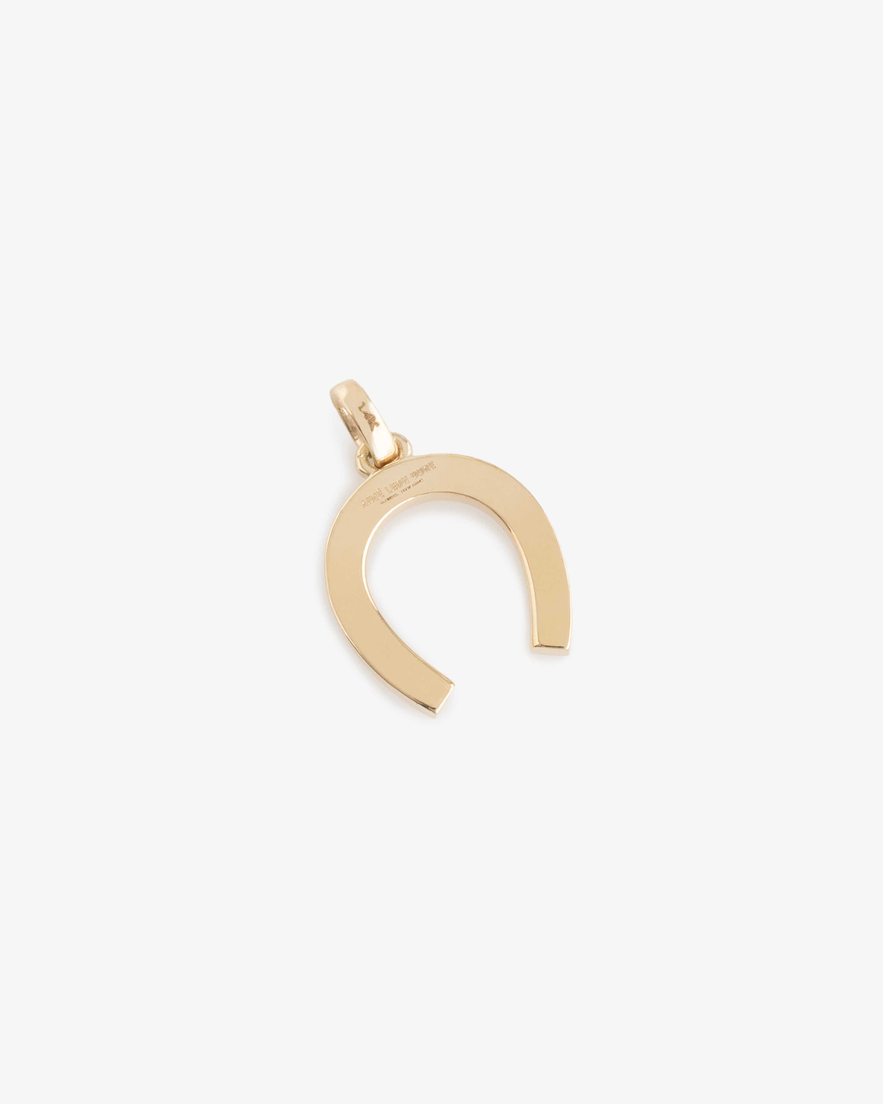 aim-leon-dore-diamond-horseshoe-anh-nger-14kt-gold-mit-diamanten image 3