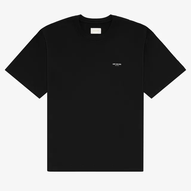 aim-leon-dore-micro-logo-tee-t-shirt-schwarz-boxy-fit image 1