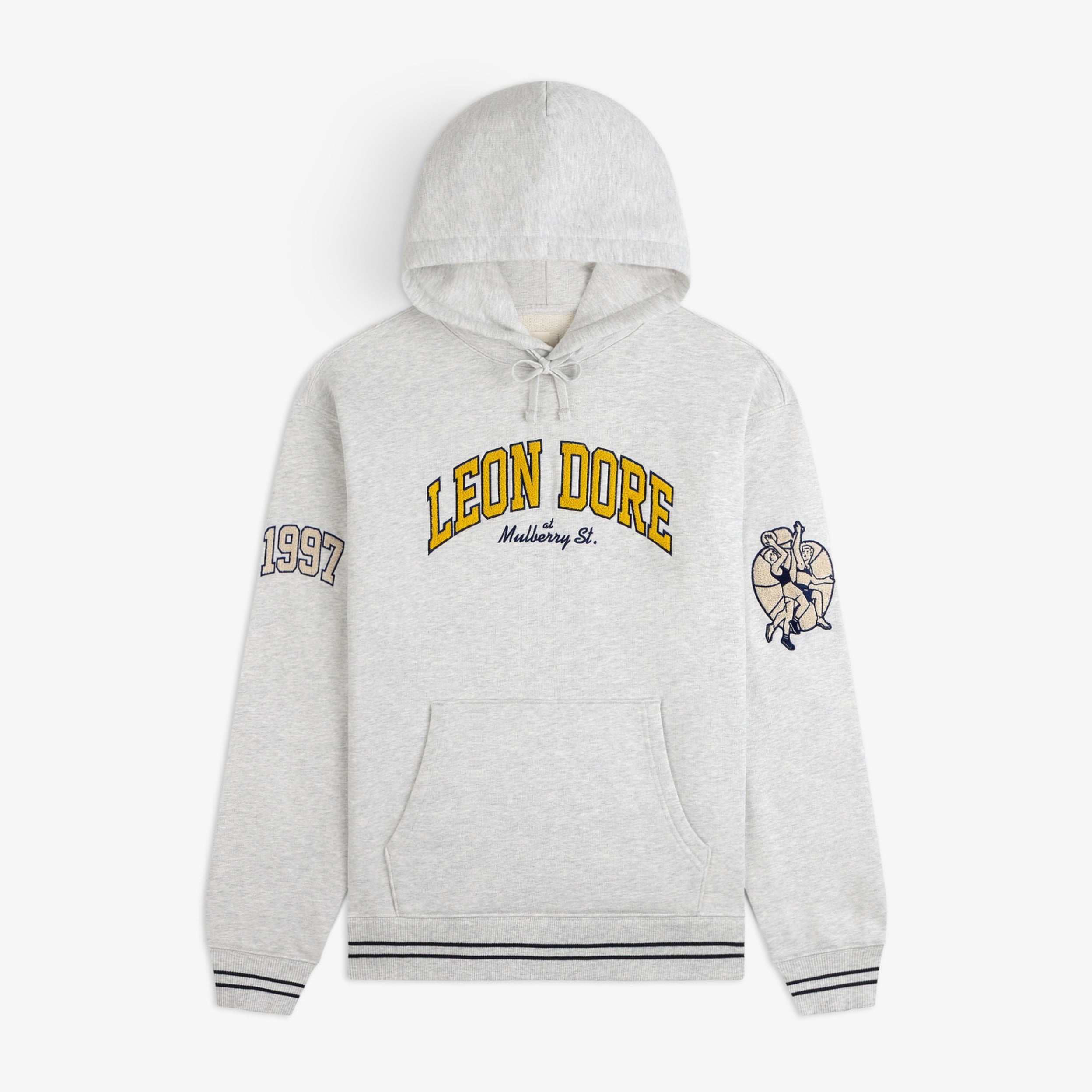 aim-leon-dore-mulberry-letterman-hoodie-grau image 1