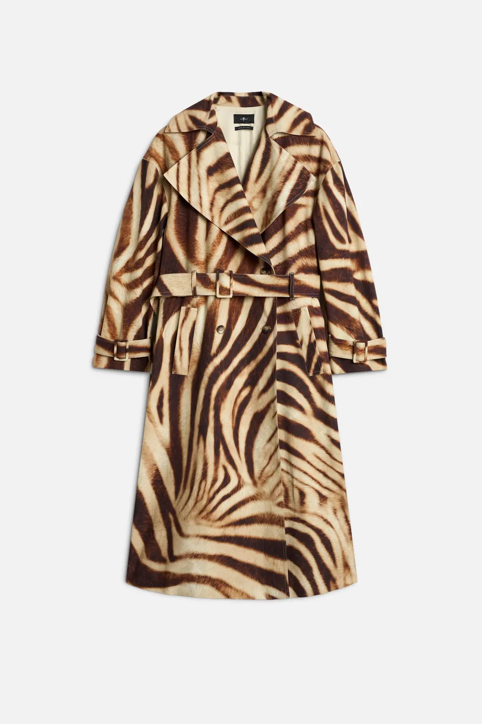 7-for-all-mankind-trench-coat-canvas-zebra-damen image 1