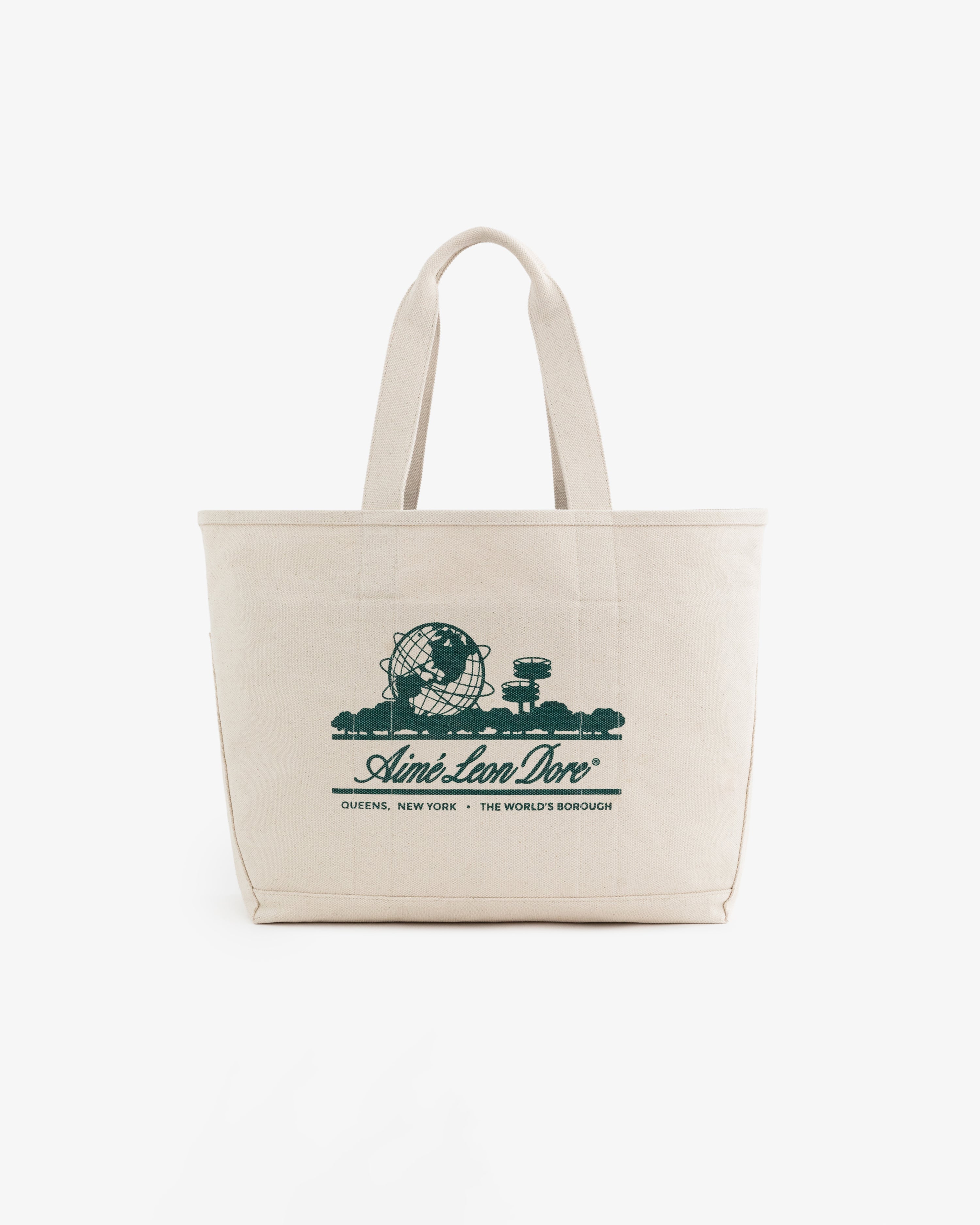 aim-leon-dore-large-unisphere-tote-bag-cream-gr-n image 2