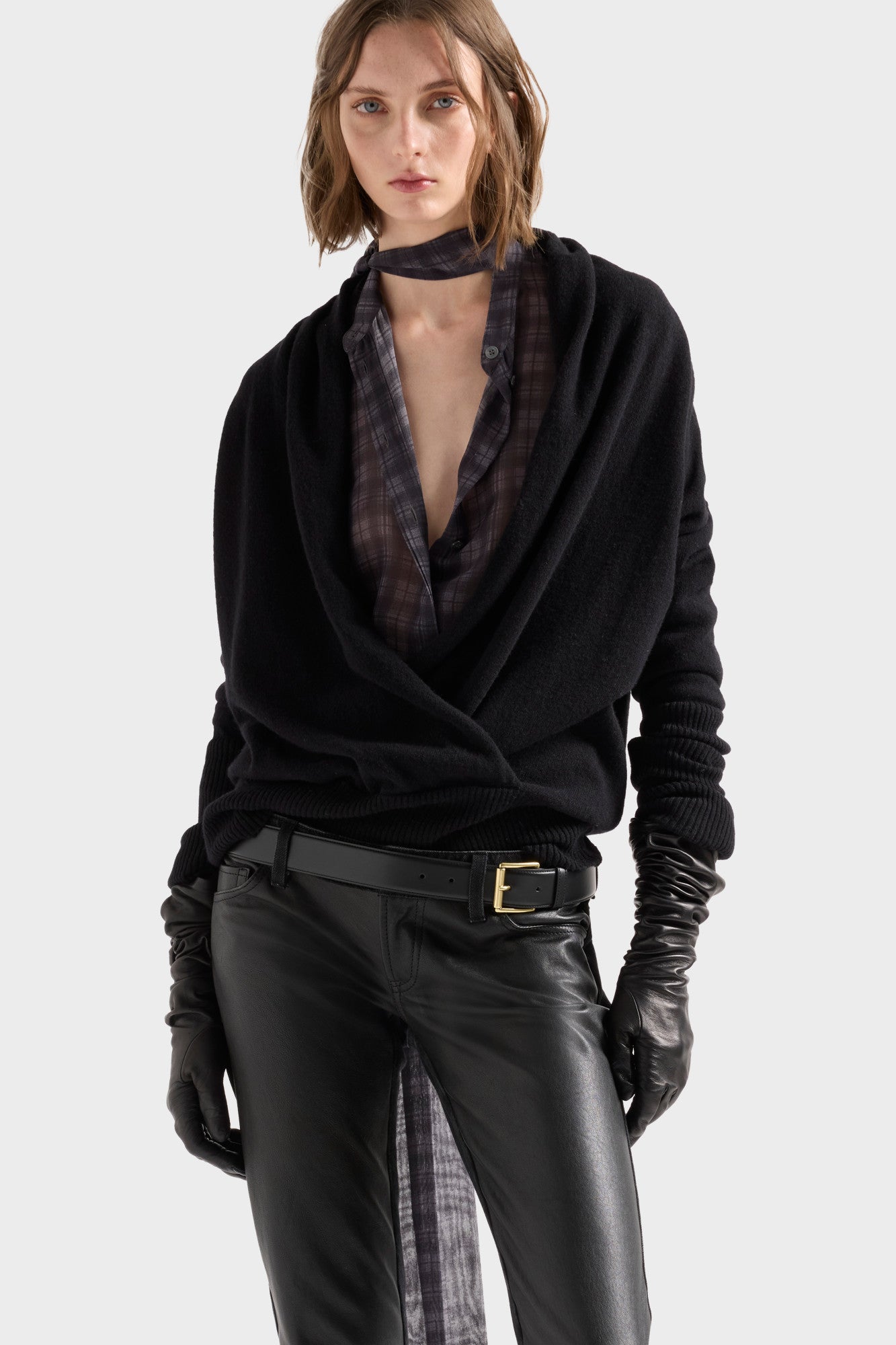 7-for-all-mankind-wrap-v-neck-sweater-wool-eclipse-wickelpullover-damen image 3