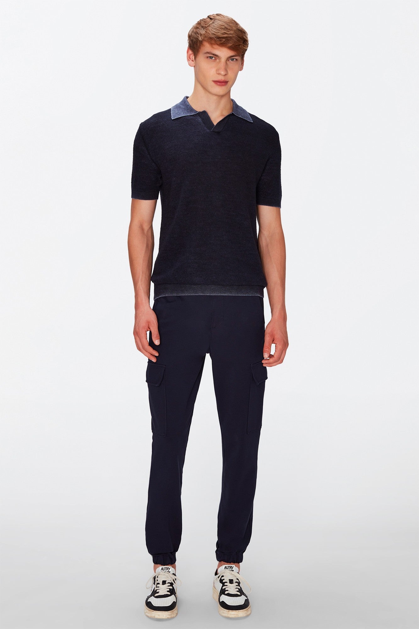 7-for-all-mankind-cargo-chino-luxe-performance-knit-navy-herren image 1