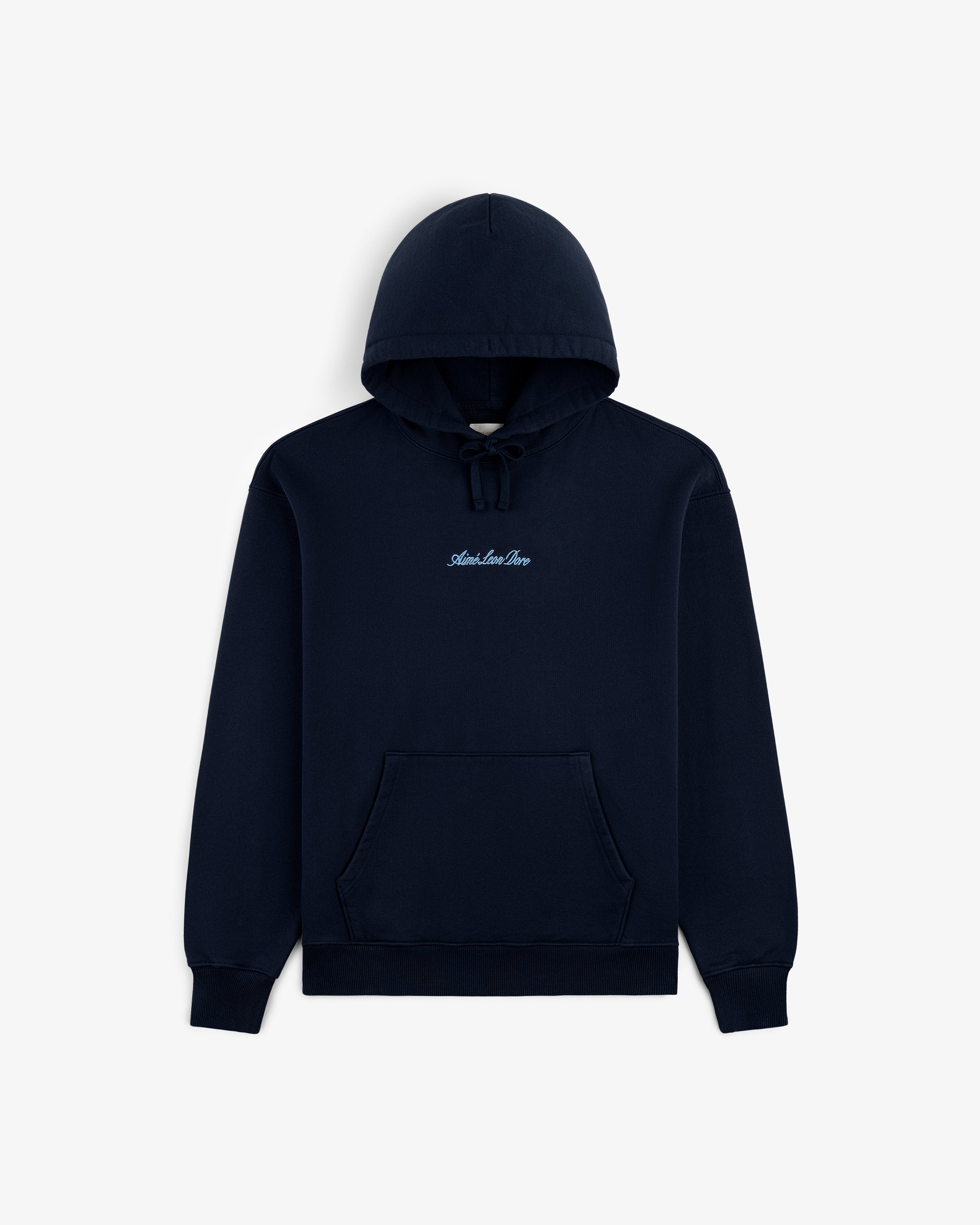 aim-leon-dore-embroidered-logo-hoodie-navy-hoodie image 2