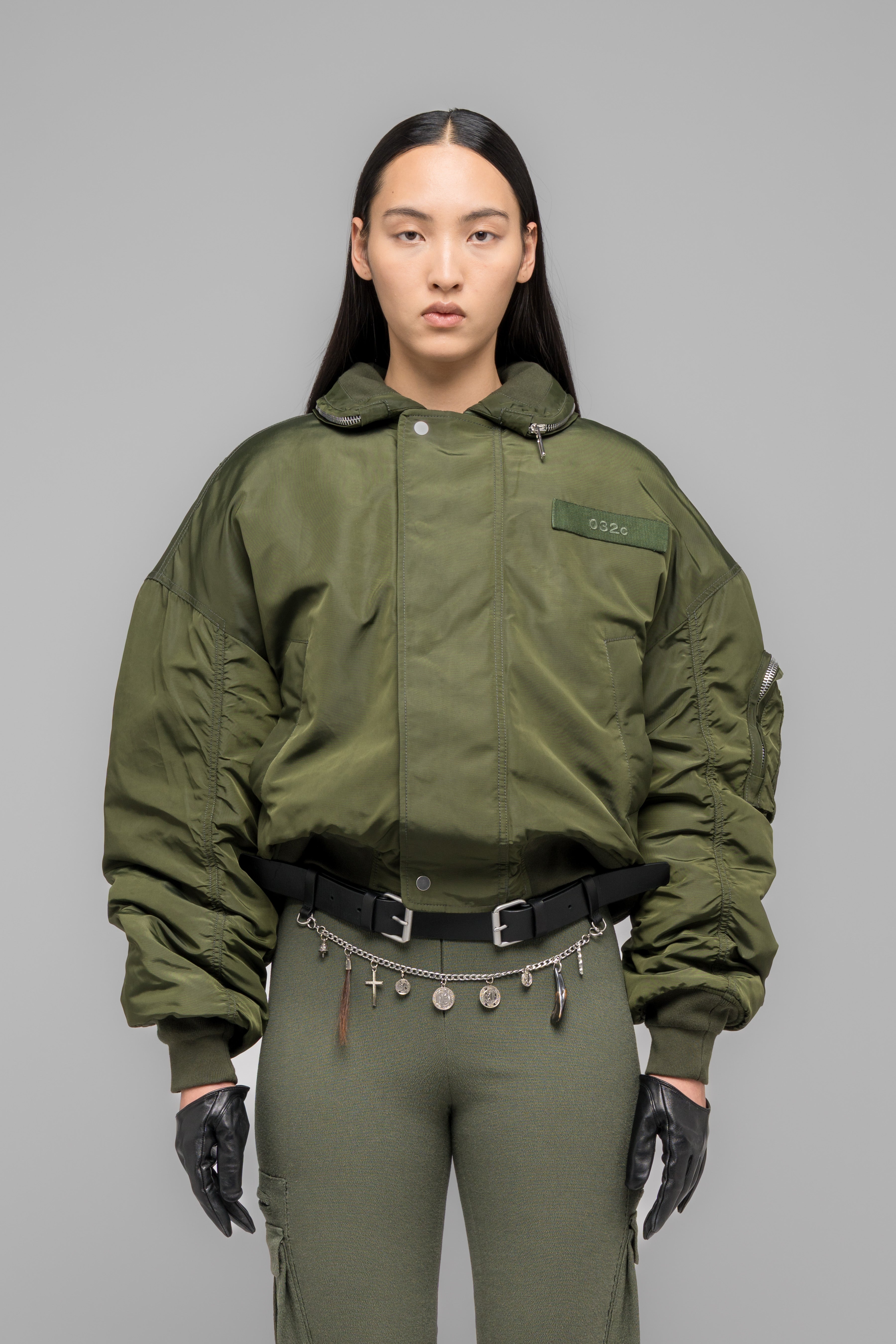 032c-hunting-bomberjacke-two-tone-oxford image 3