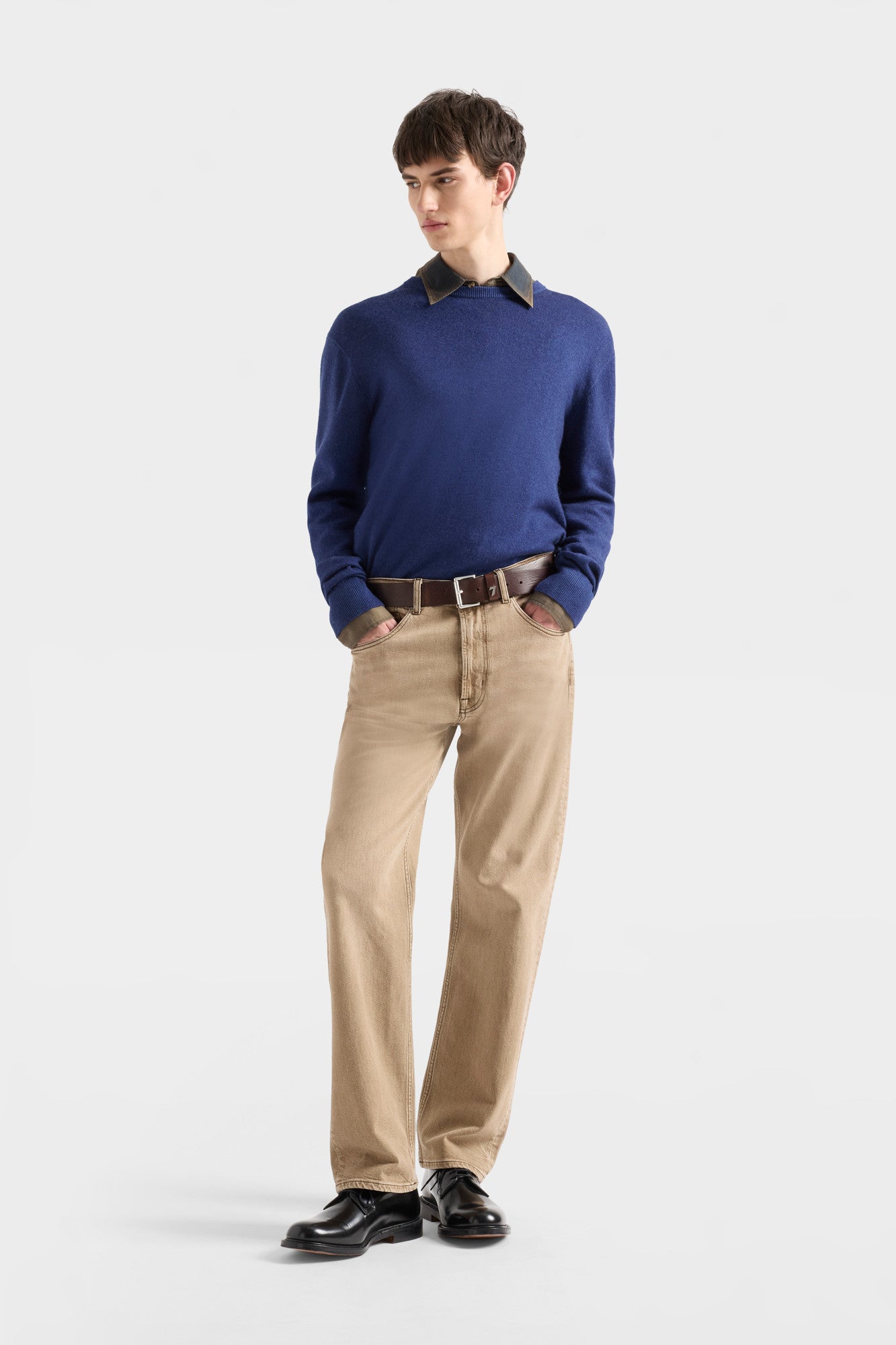 7-for-all-mankind-easy-straight-burnt-sand-herren-straight-leg-hose-beige image 2