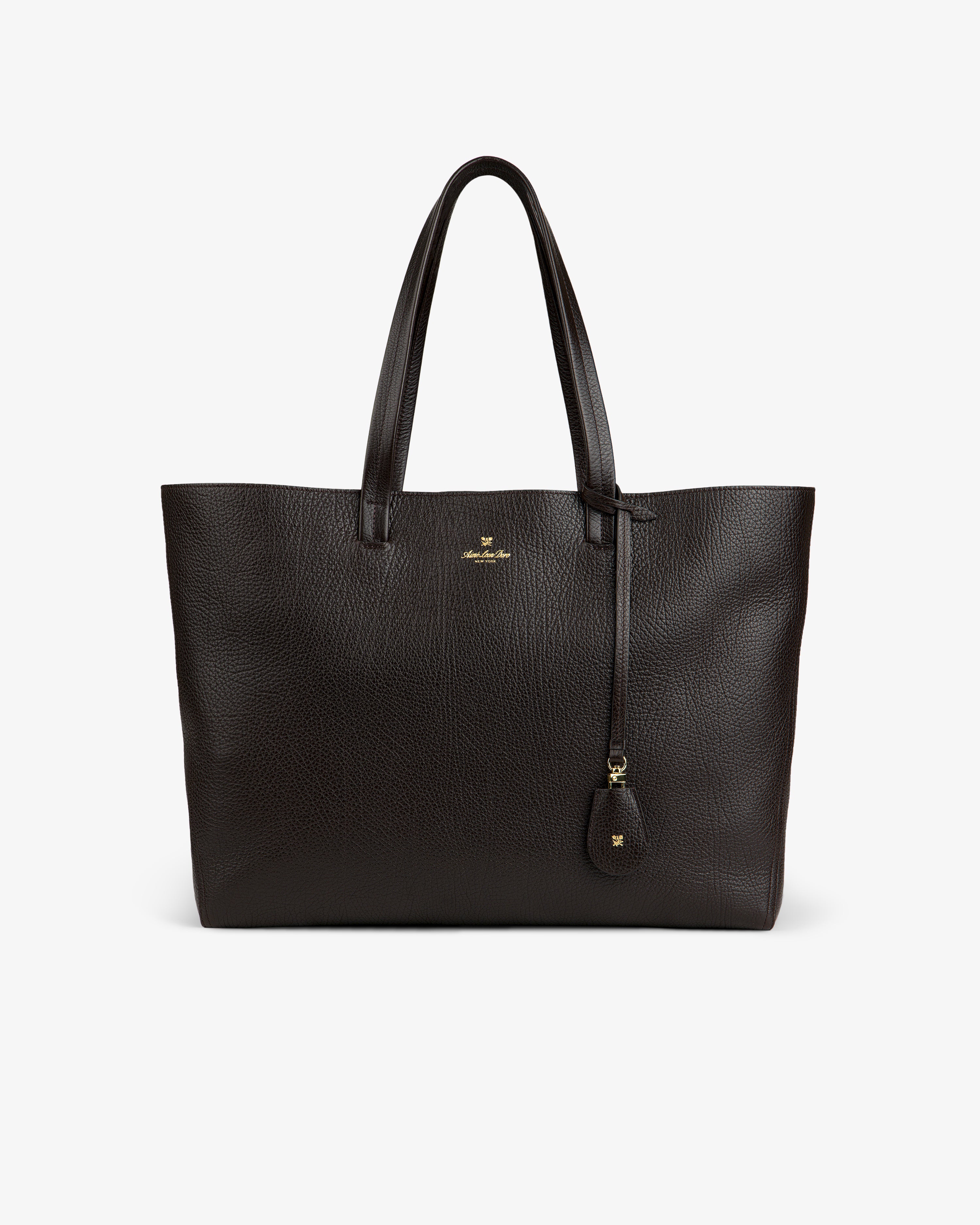 aim-leon-dore-tumbled-leather-tote-bag-braune-ledertasche-aus-italien image 2