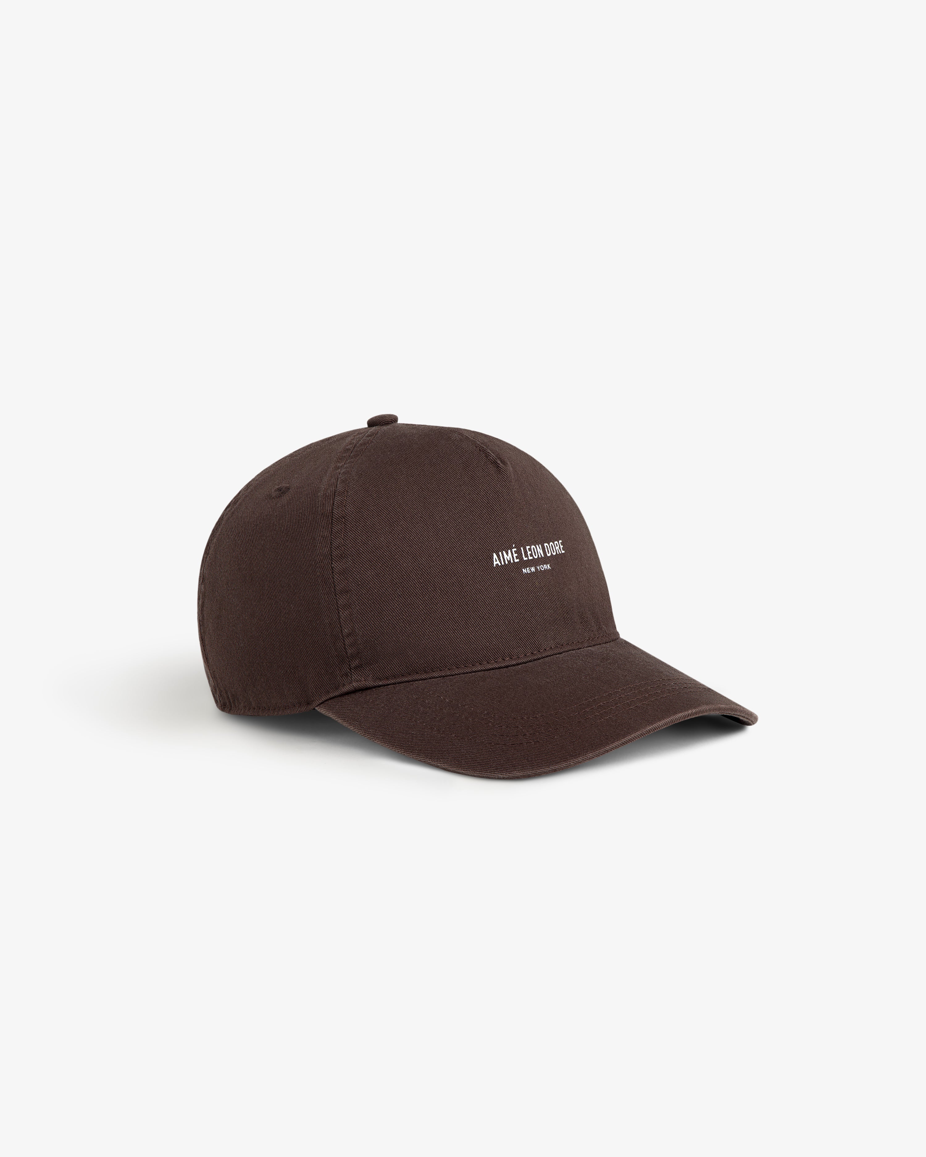 aim-leon-dore-micro-logo-hat-braun-5-panel image 4