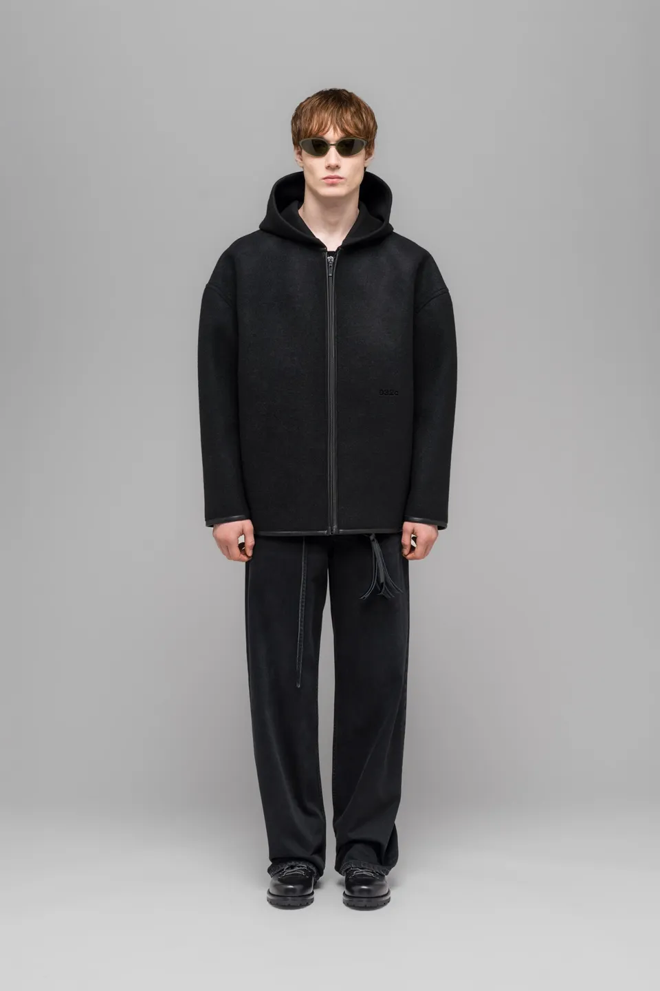 032c-neoprene-zip-up-hooded-jacket-kapuzenjacke image 1
