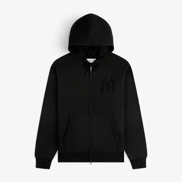 aim-leon-dore-yankees-washed-full-zip-hoodie-schwarz image 1