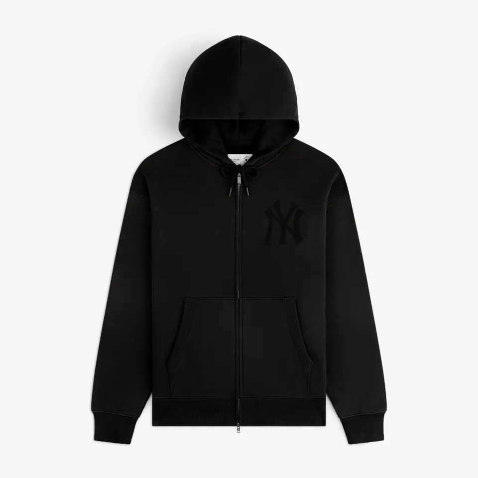 aim-leon-dore-yankees-washed-full-zip-hoodie-schwarz image 1
