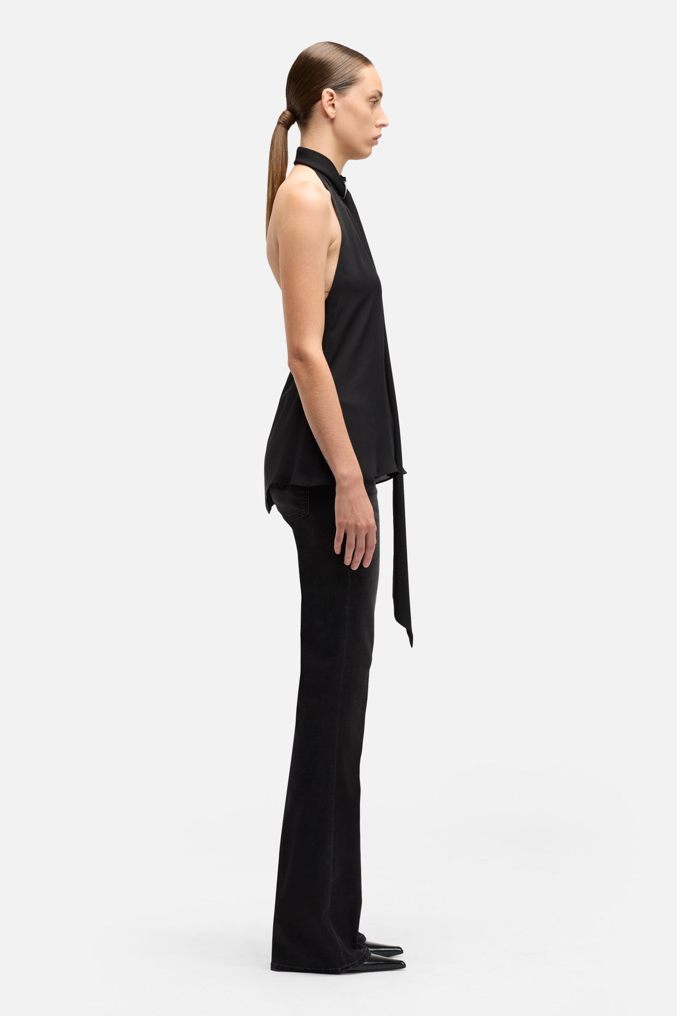 7-for-all-mankind-silk-halter-top-in-black image 6