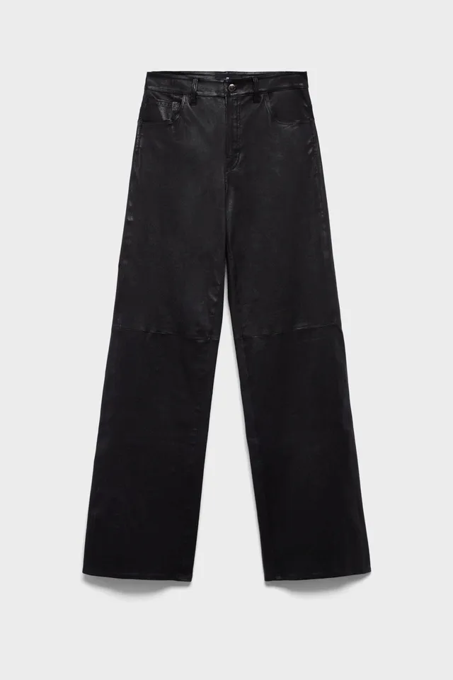 7-for-all-mankind-stovepipe-straight-lederhose-leather-black image 1