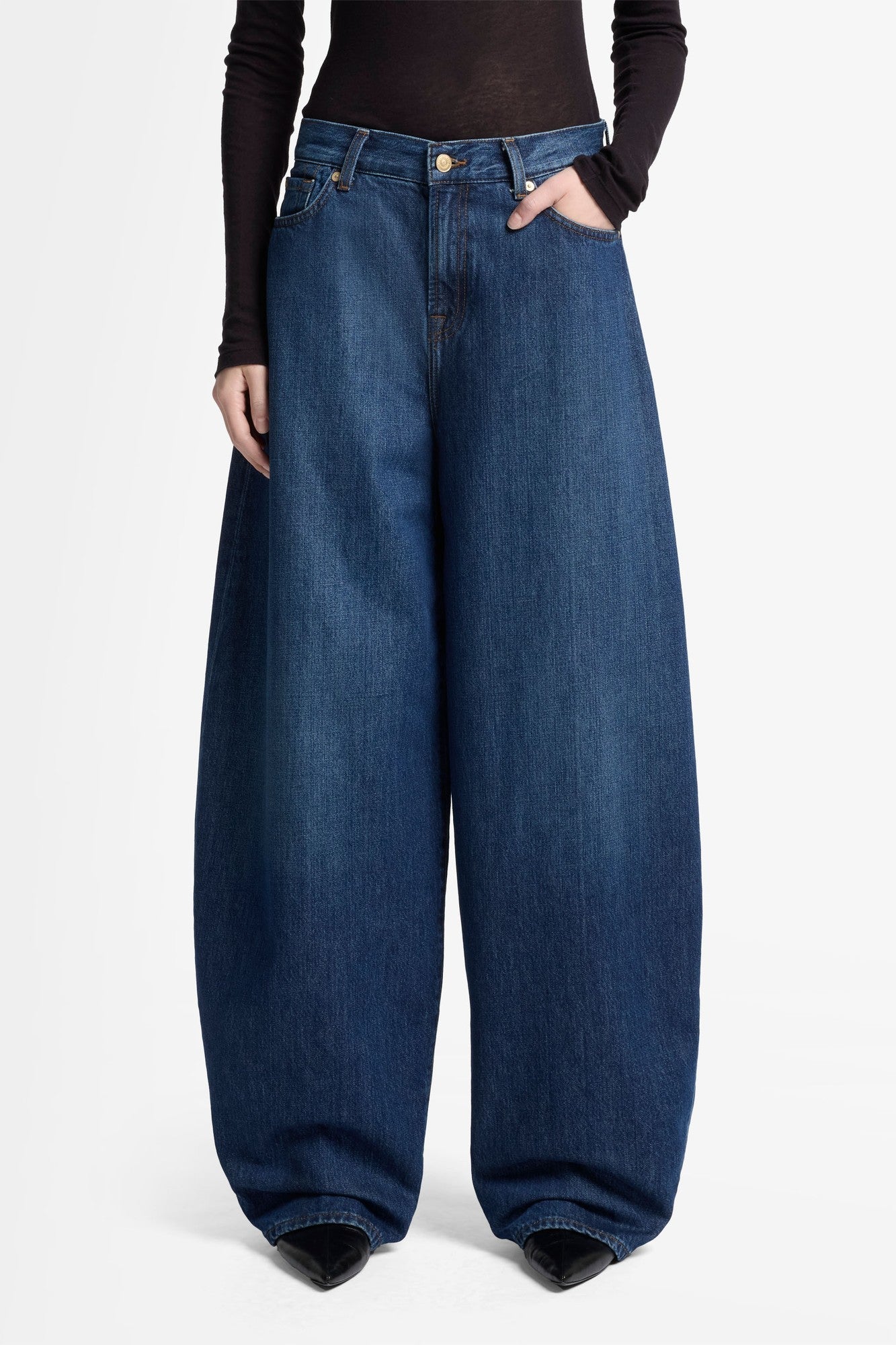 7-for-all-mankind-balloon-barrel-jeans-damen-radar-dunkelblau image 3
