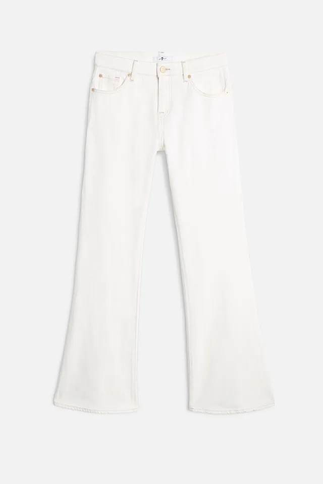 7-for-all-mankind-mankind-spencer-flare-jeans-damen-milky-way-wei image 1