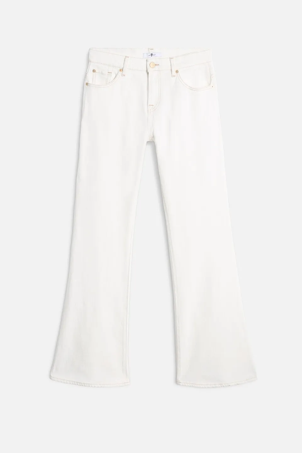 7-for-all-mankind-mankind-spencer-flare-jeans-damen-milky-way-wei image 1