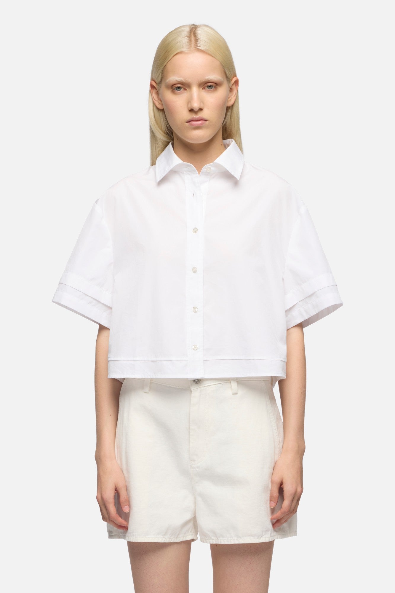 7-for-all-mankind-double-short-sleeve-shirt-poplin-optical-white image 3