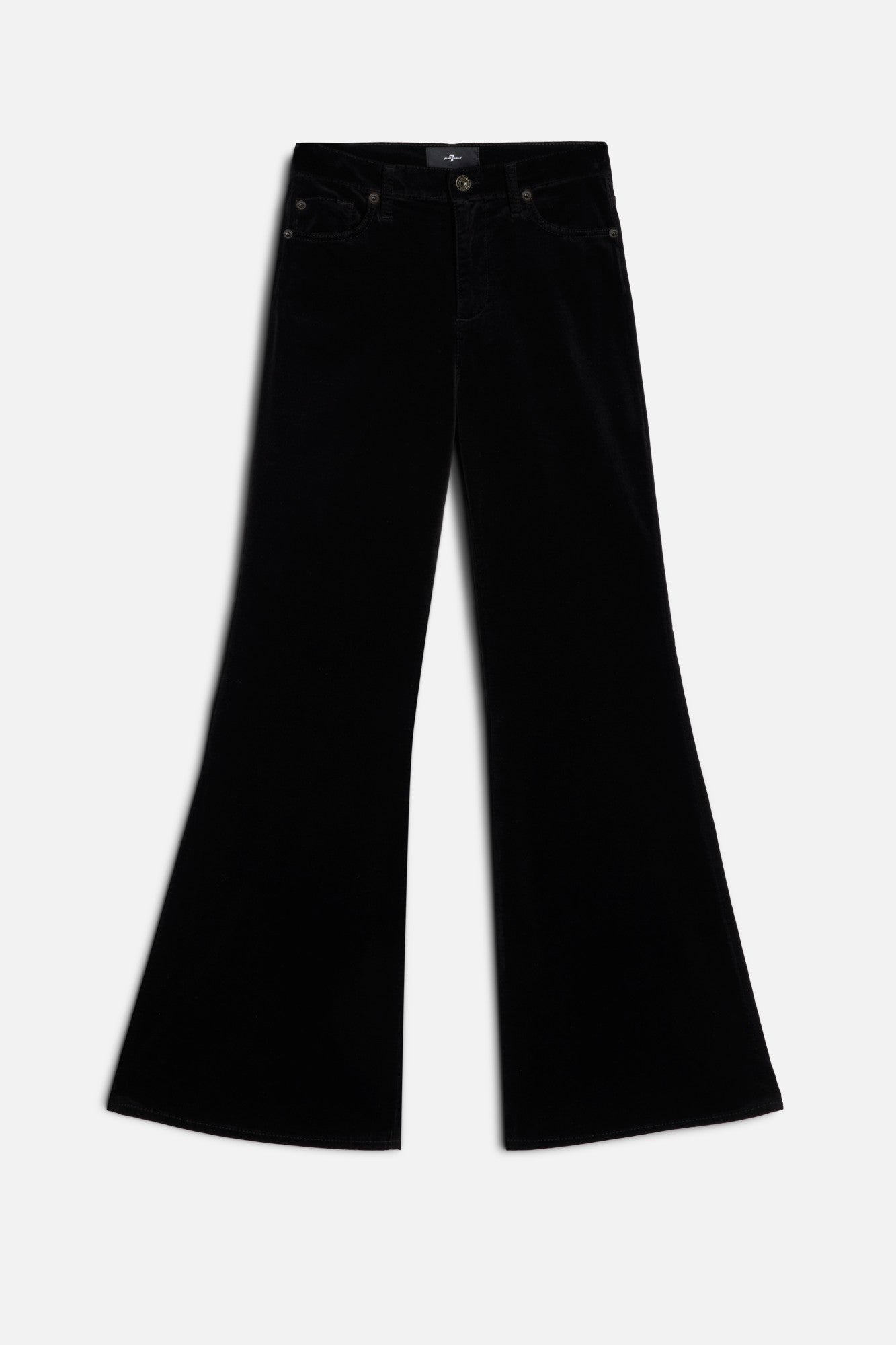 7-for-all-mankind-velvet-retro-flare-hose-black image 1