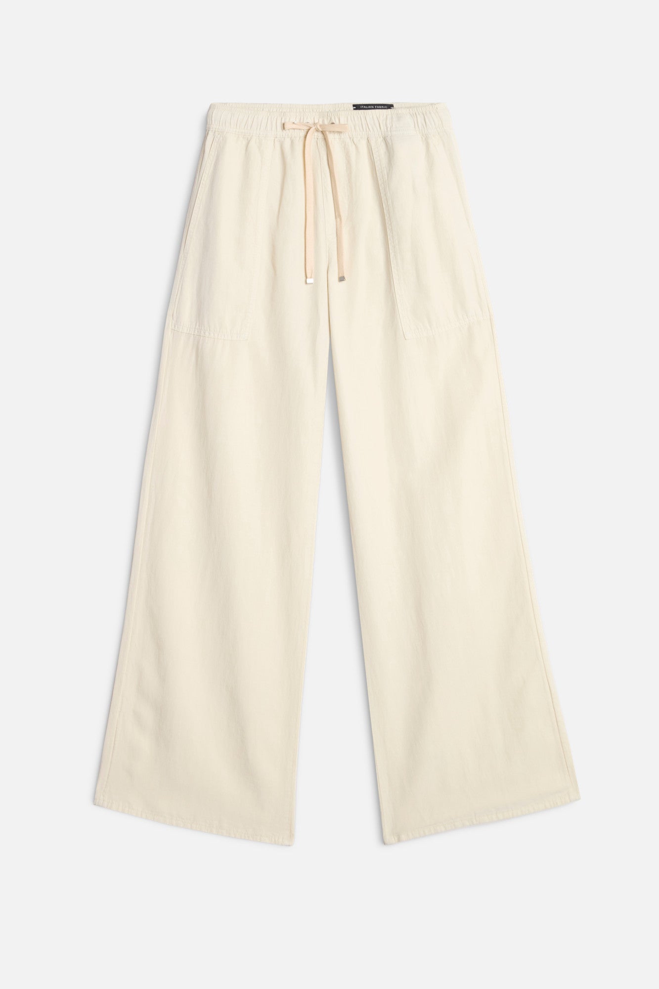 7-for-all-mankind-utility-pull-on-wide-leg-hose-lyocell-leinen-ecru image 1