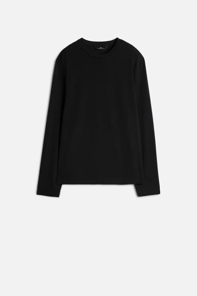 7-for-all-mankind-luxe-performance-long-sleeve-tee-in-black image 1