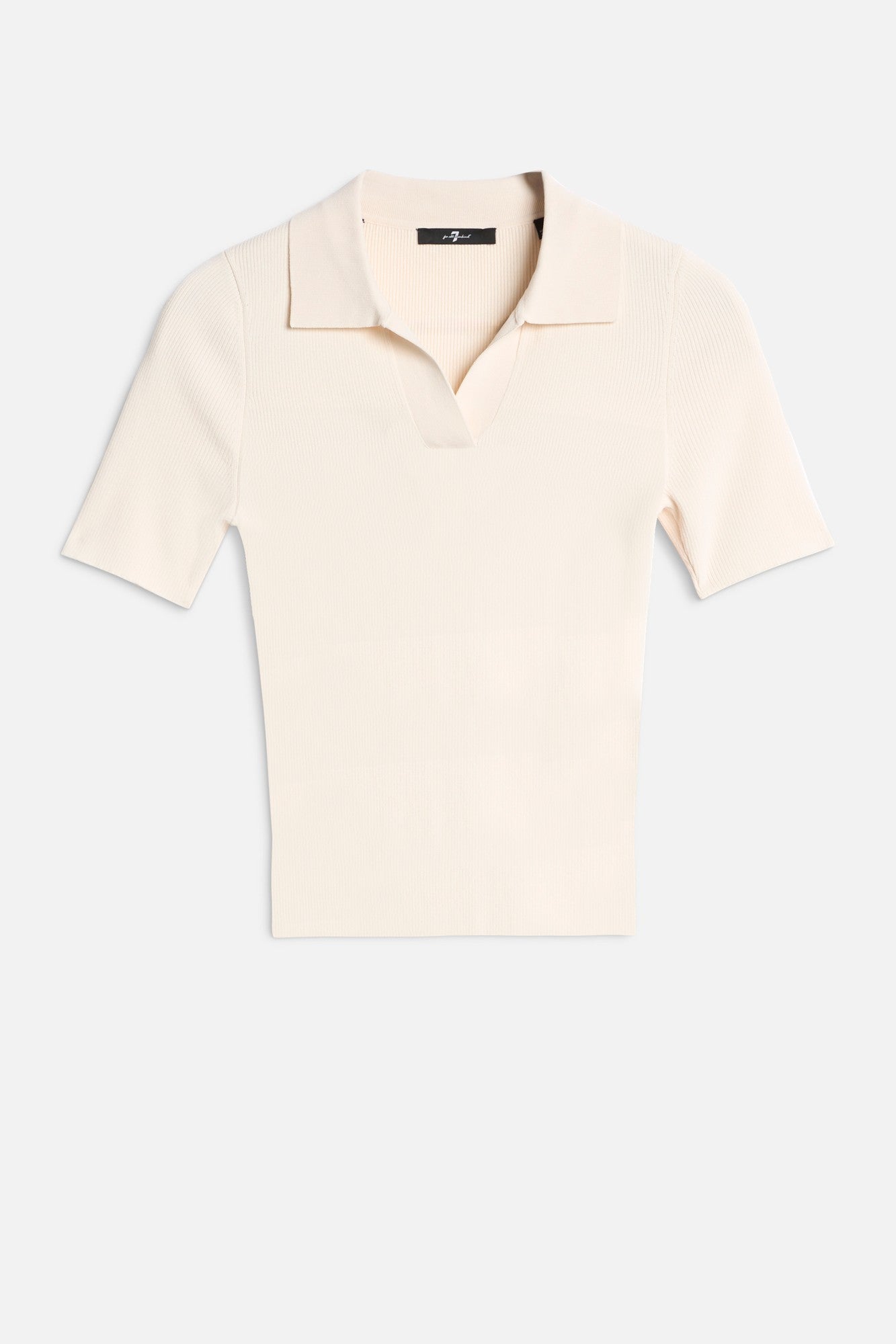 7-for-all-mankind-short-sleeve-polo-sweater-glaze-damen image 1