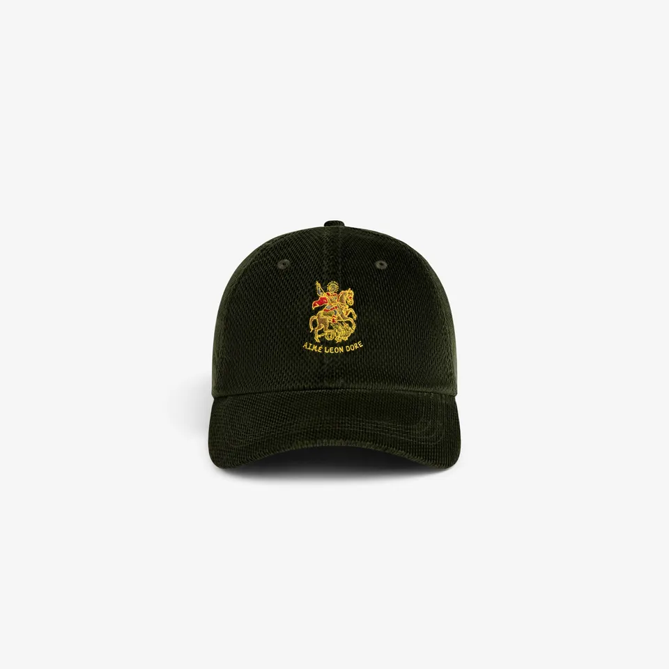 aim-leon-dore-saint-george-corduroy-cap-gr-n image 1