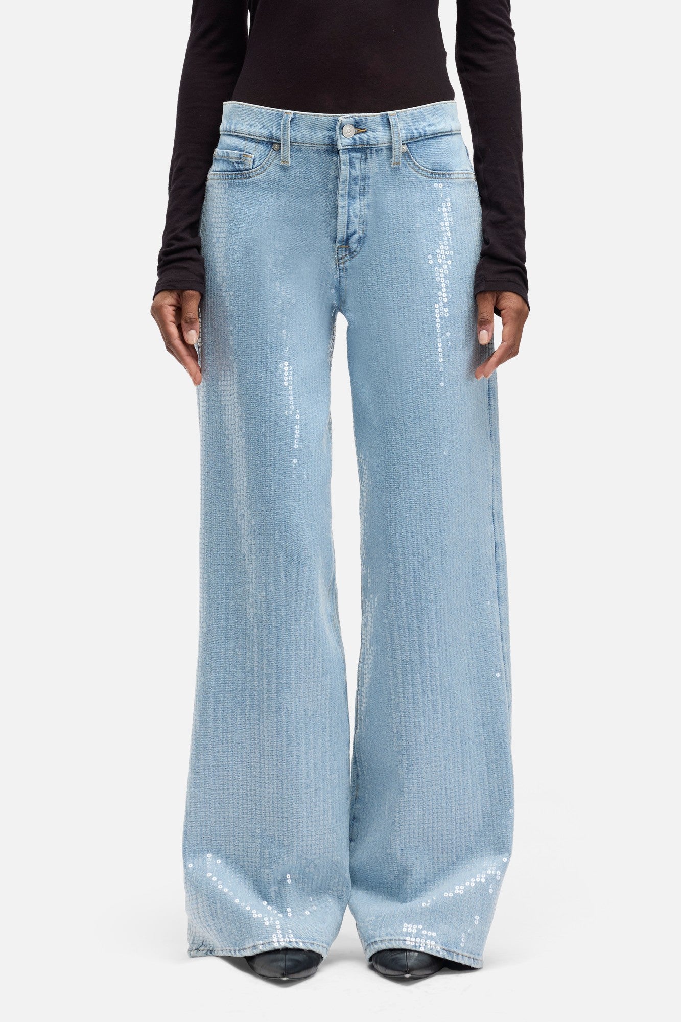 7-for-all-mankind-mankind-lotta-shimmer-high-rise-wide-leg-damenjeans-hell image 3