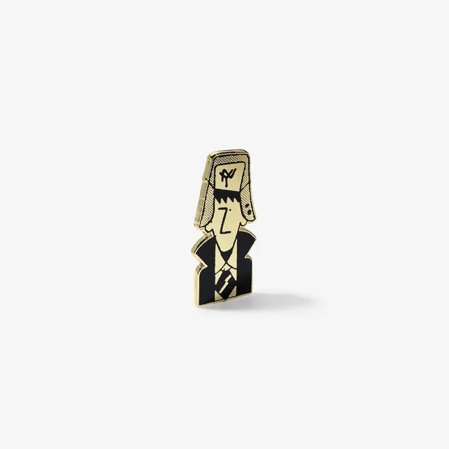 aim-leon-dore-graphic-pin-anstecker-gold-schwarz-2 image 1