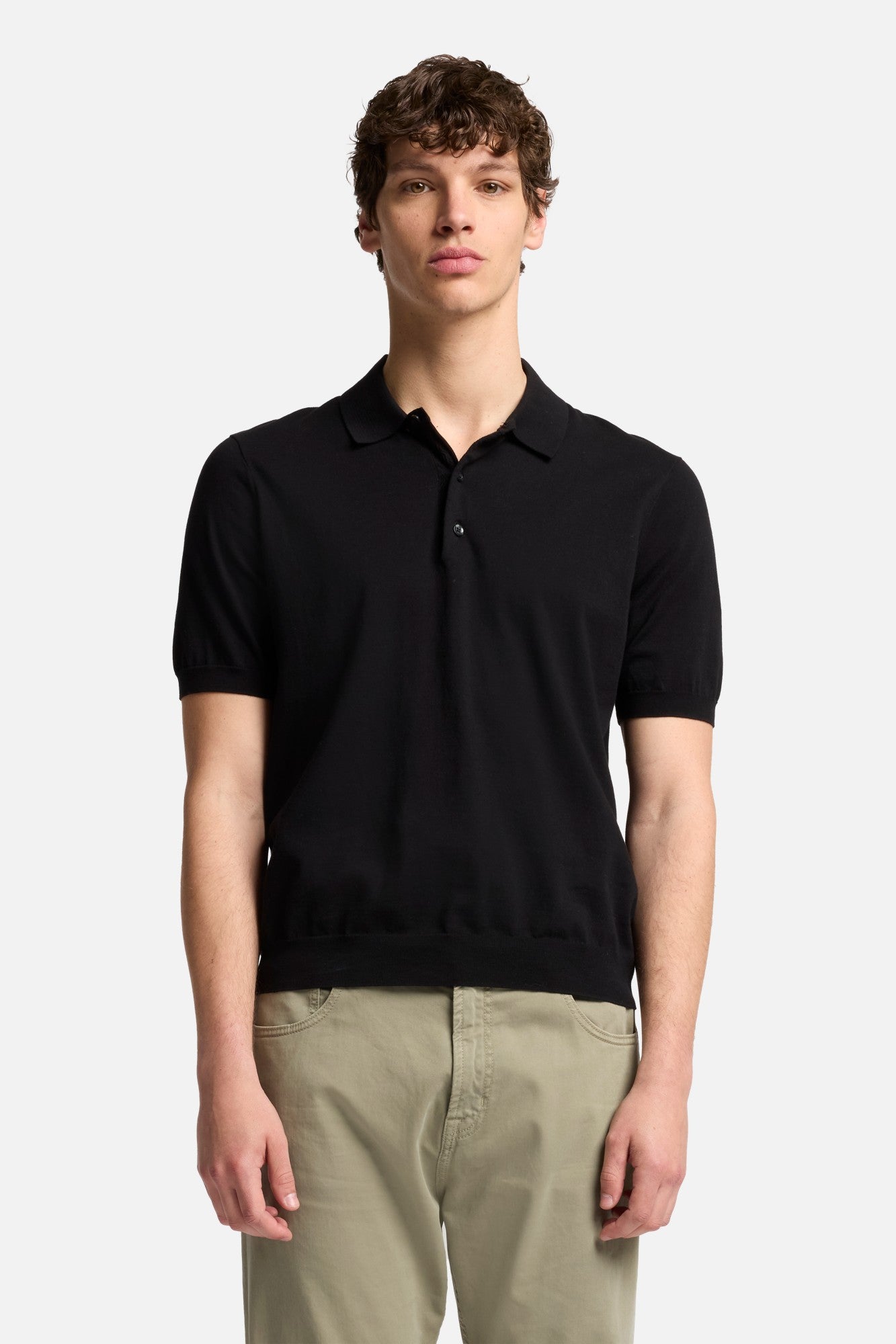 7-for-all-mankind-short-sleeve-polo-sweater-black-herren image 3