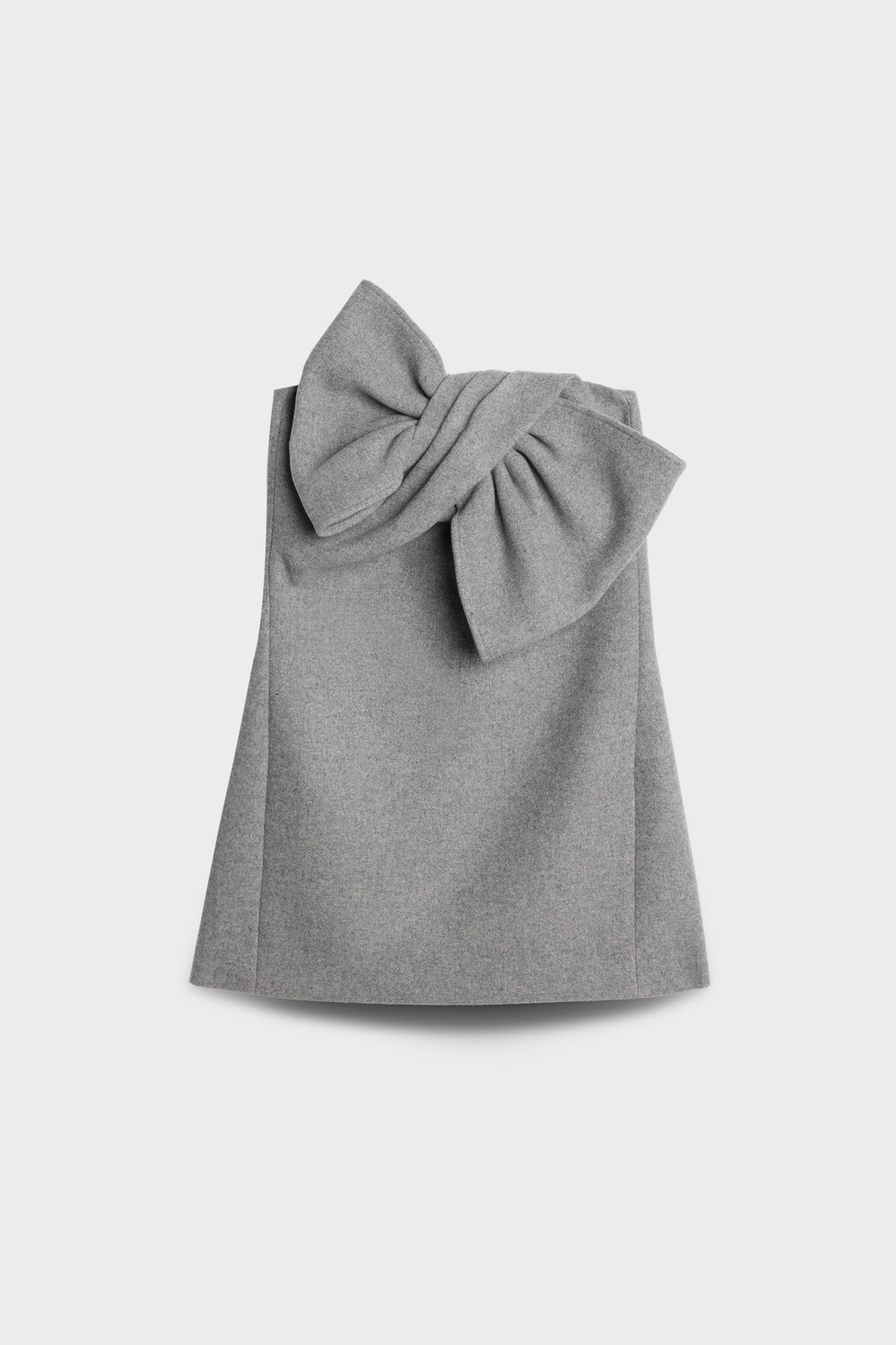 7-for-all-mankind-bow-mini-dress-wollmix-slate-damenkleid image 1