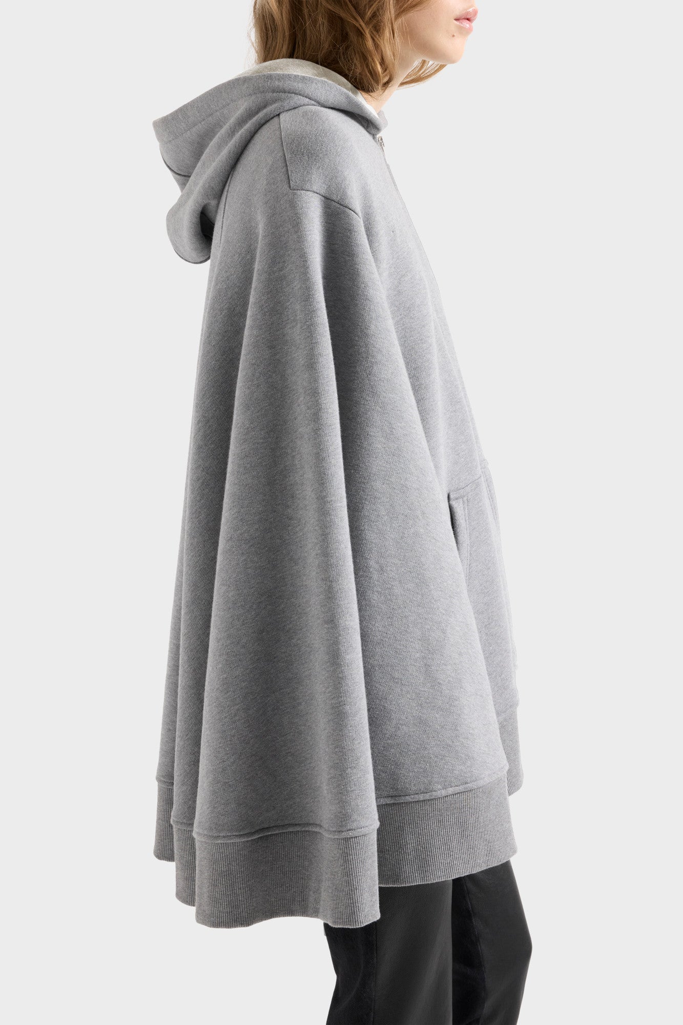 7-for-all-mankind-oversize-zip-hoodie-ash-damen image 6