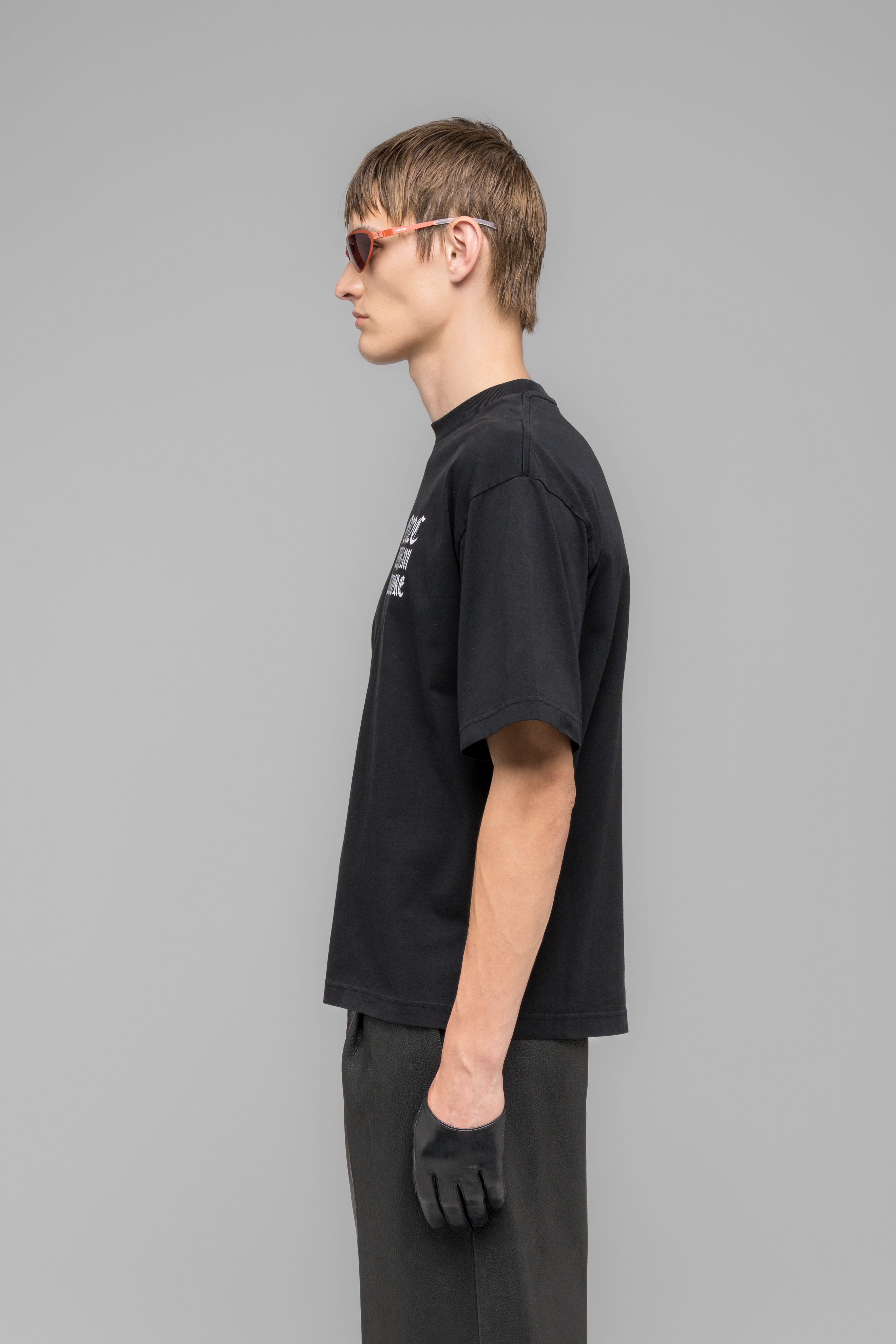 032c-t-shirt-mit-print-hardcore-since-2001-washed-black image 5