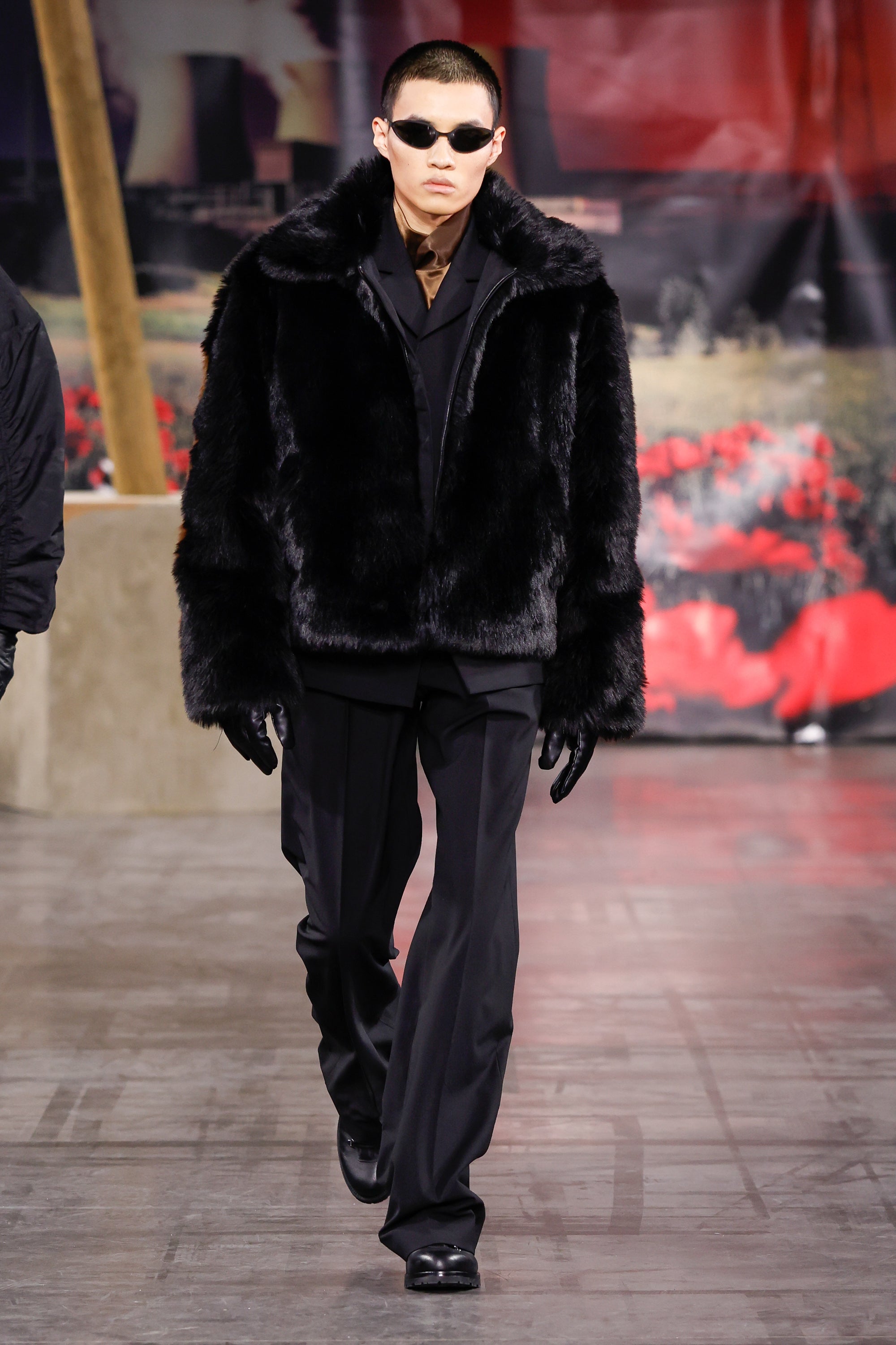 032c-muddy-faux-fur-blouson-jacke image 2