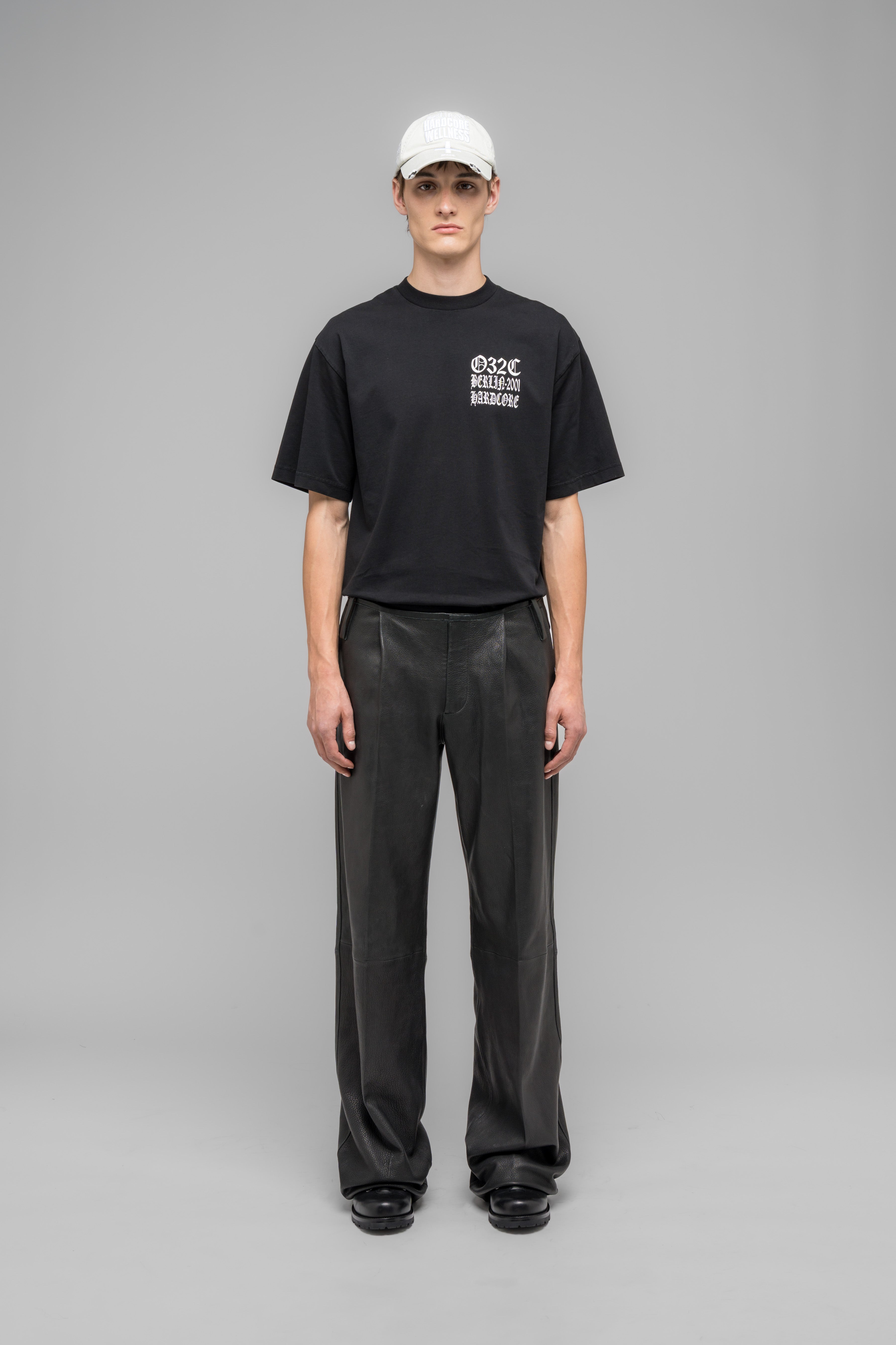 032c-leather-wide-leg-trousers-lederhose-weit image 1