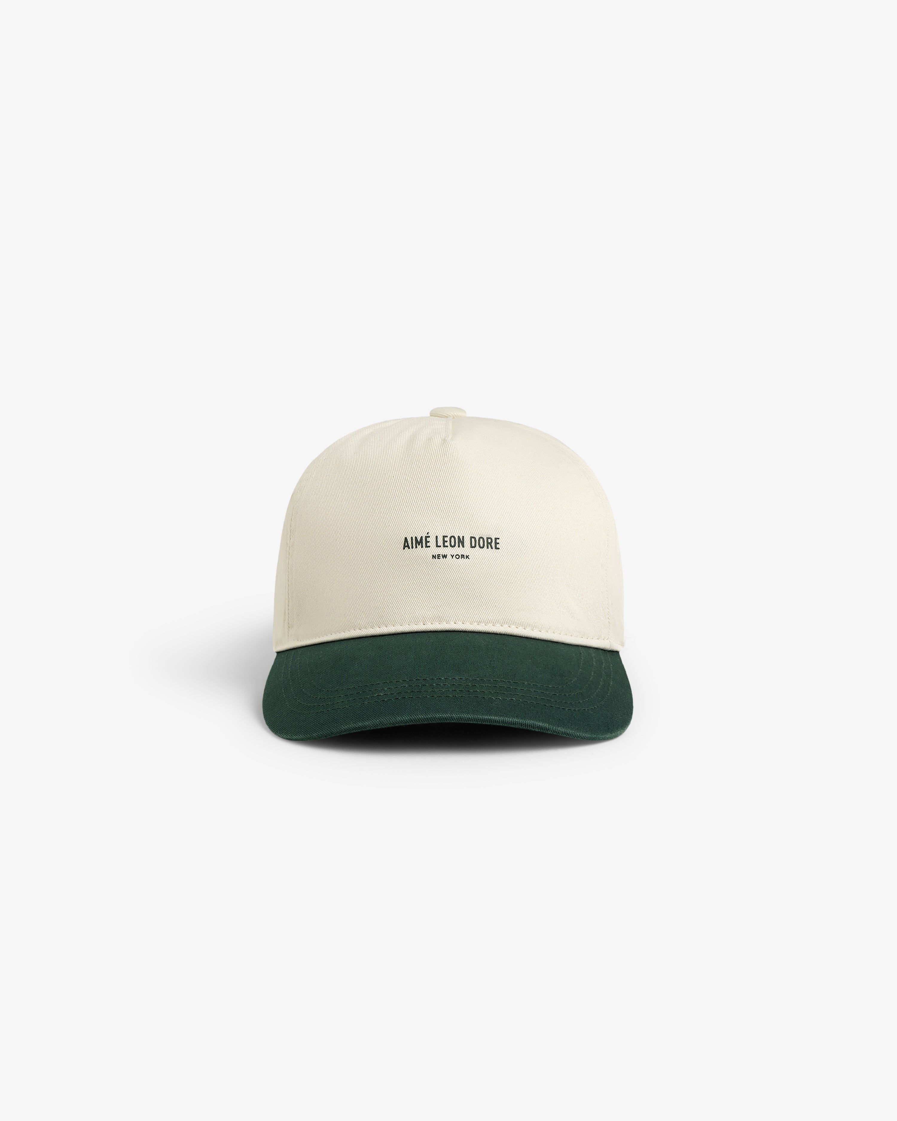 aim-leon-dore-micro-logo-hat-cream-5-panel image 2