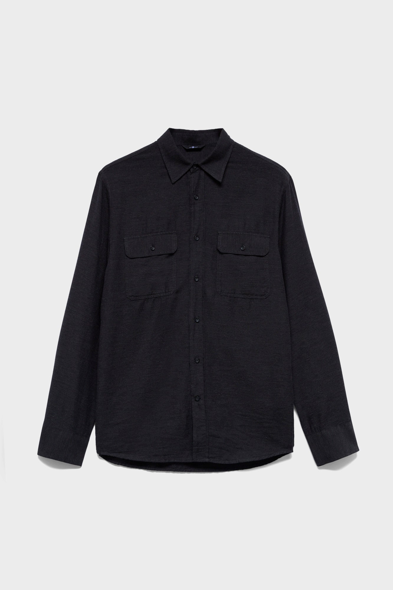 7-for-all-mankind-military-shirt-cotton-cashmere-dark-grey-herrenhemd image 1