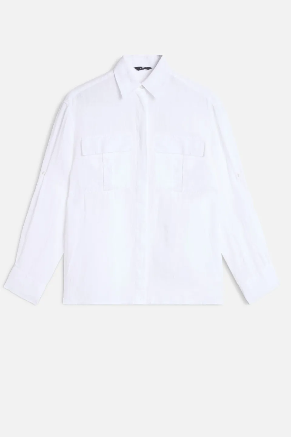 7-for-all-mankind-utility-long-sleeve-hemd-in-linen-white image 1