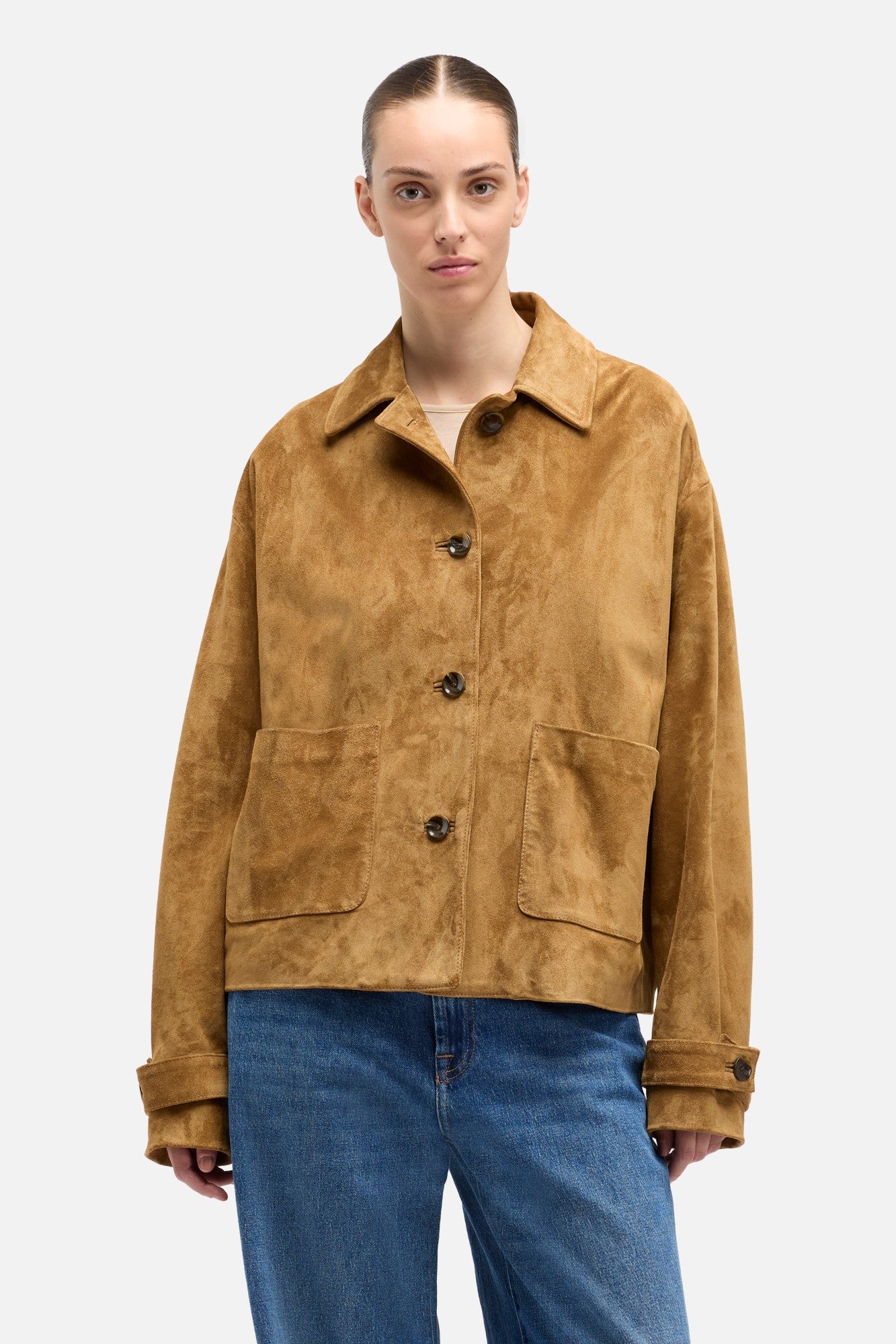 7-for-all-mankind-suede-cropped-chore-jacket-tobacco-damen-lederjacke image 3