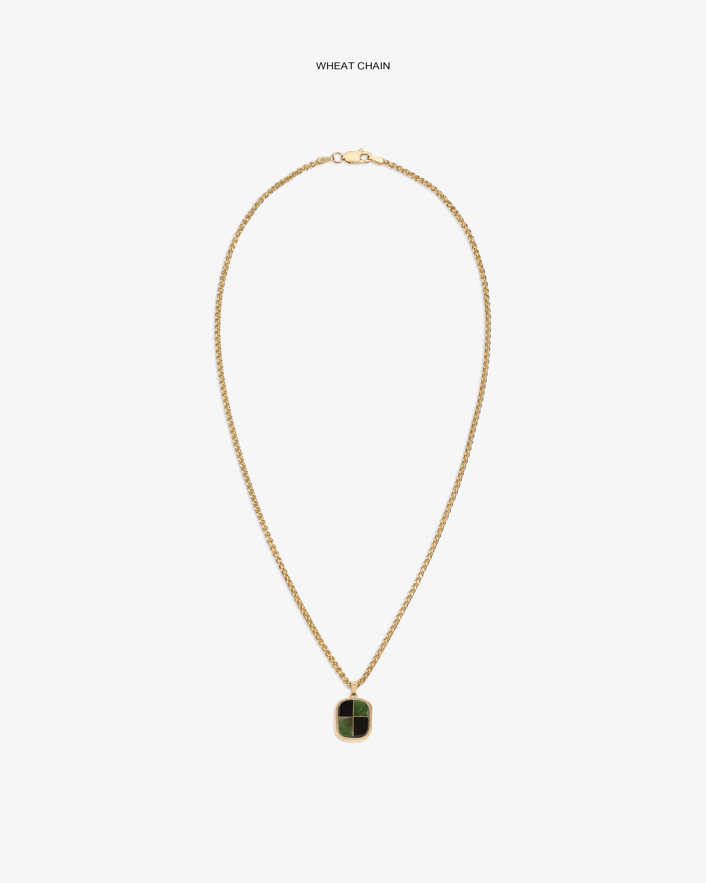 aim-leon-dore-14kt-gold-mosaic-pendant-gr-n-schwarz image 7
