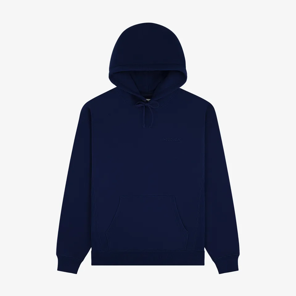 aim-leon-dore-tonal-logo-hoodie-navy image 1