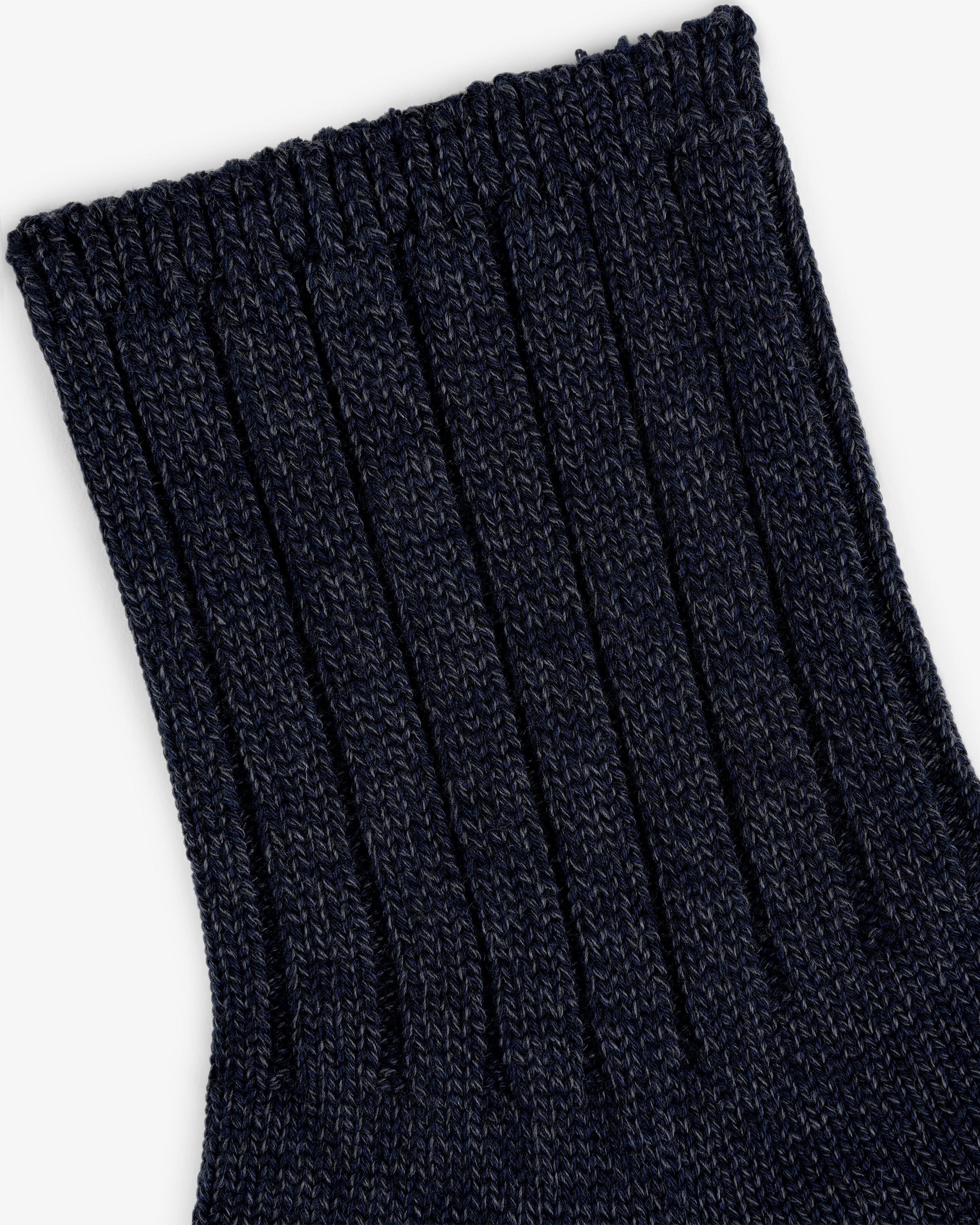 aim-leon-dore-marled-quarter-sock-navy image 3